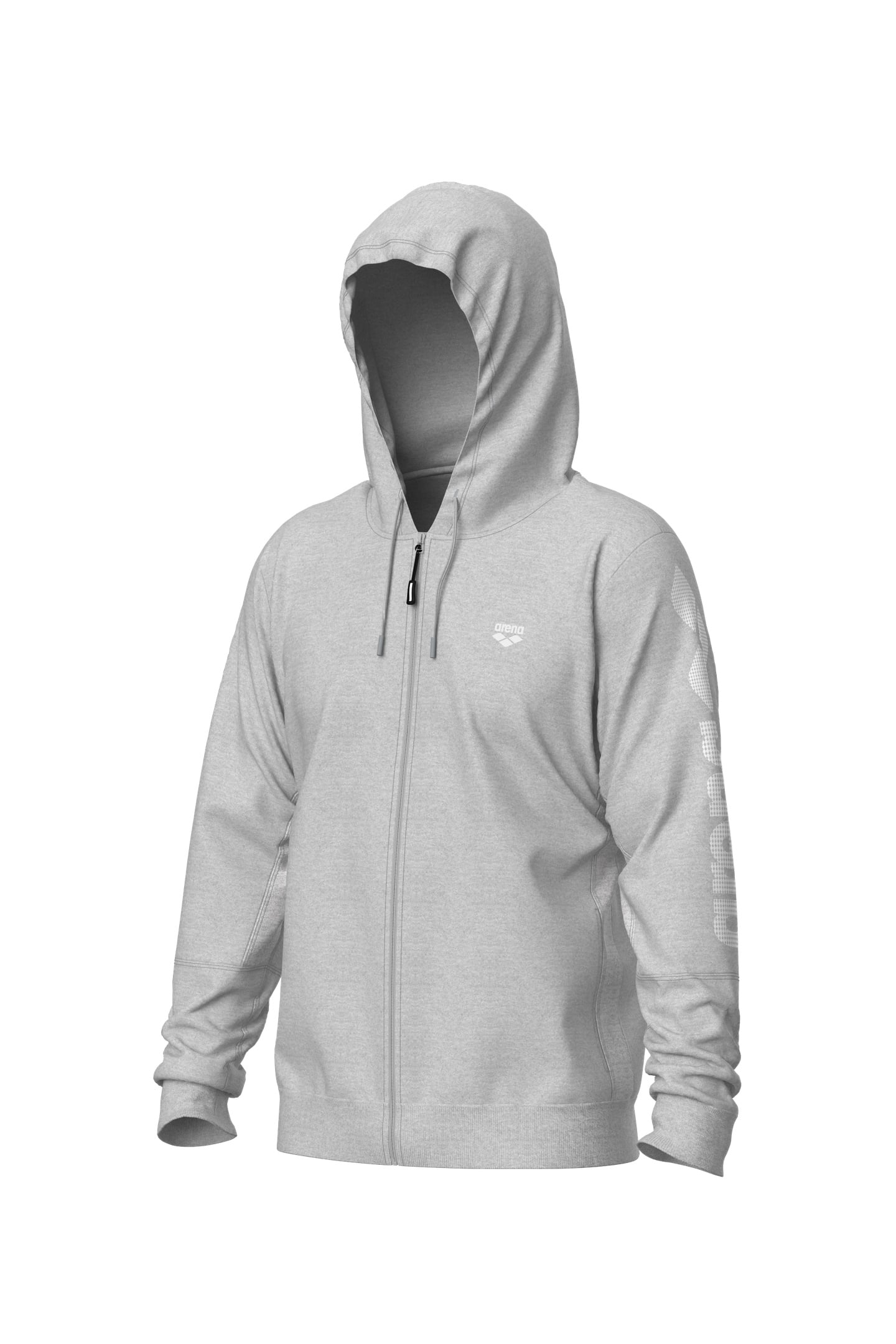 TEAM ESSENTIAL JACKET MEDIUM GREY HEATHER 4
