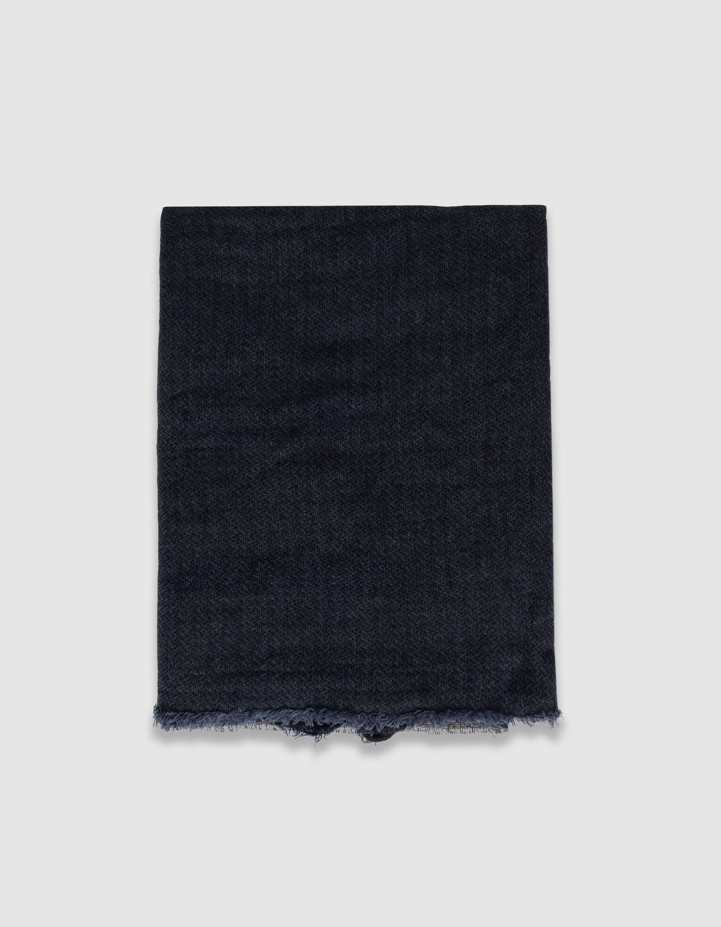 NAVY SEMI-PLAIN HERRINGBONE SCARF 3
