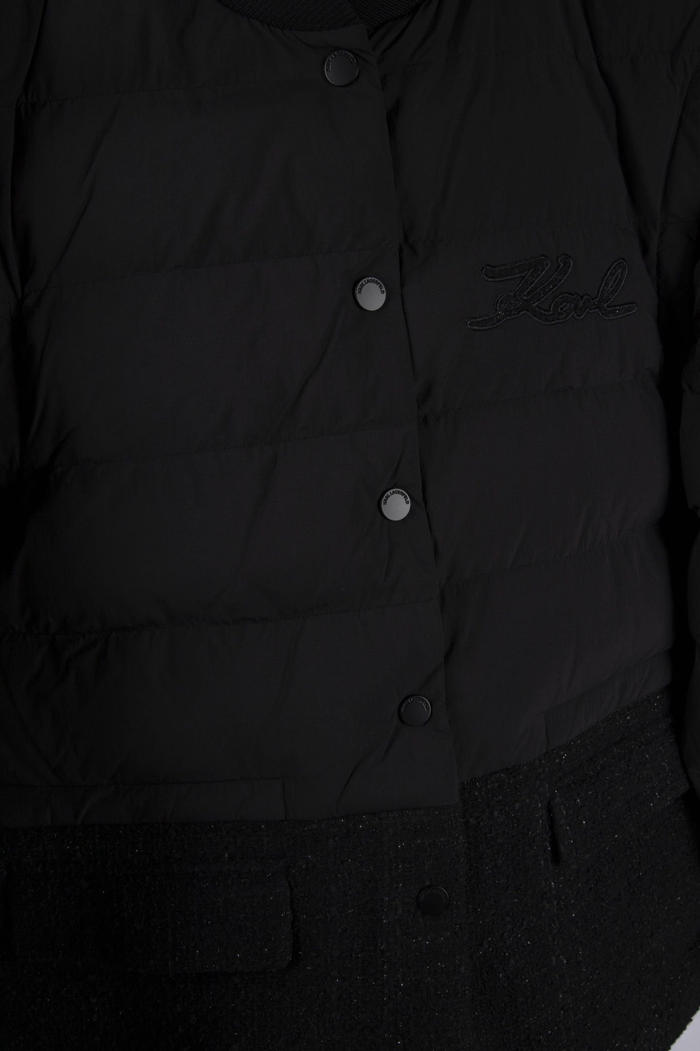 BOUCLE MIX TRANSFORMER JACKET BLACK 4