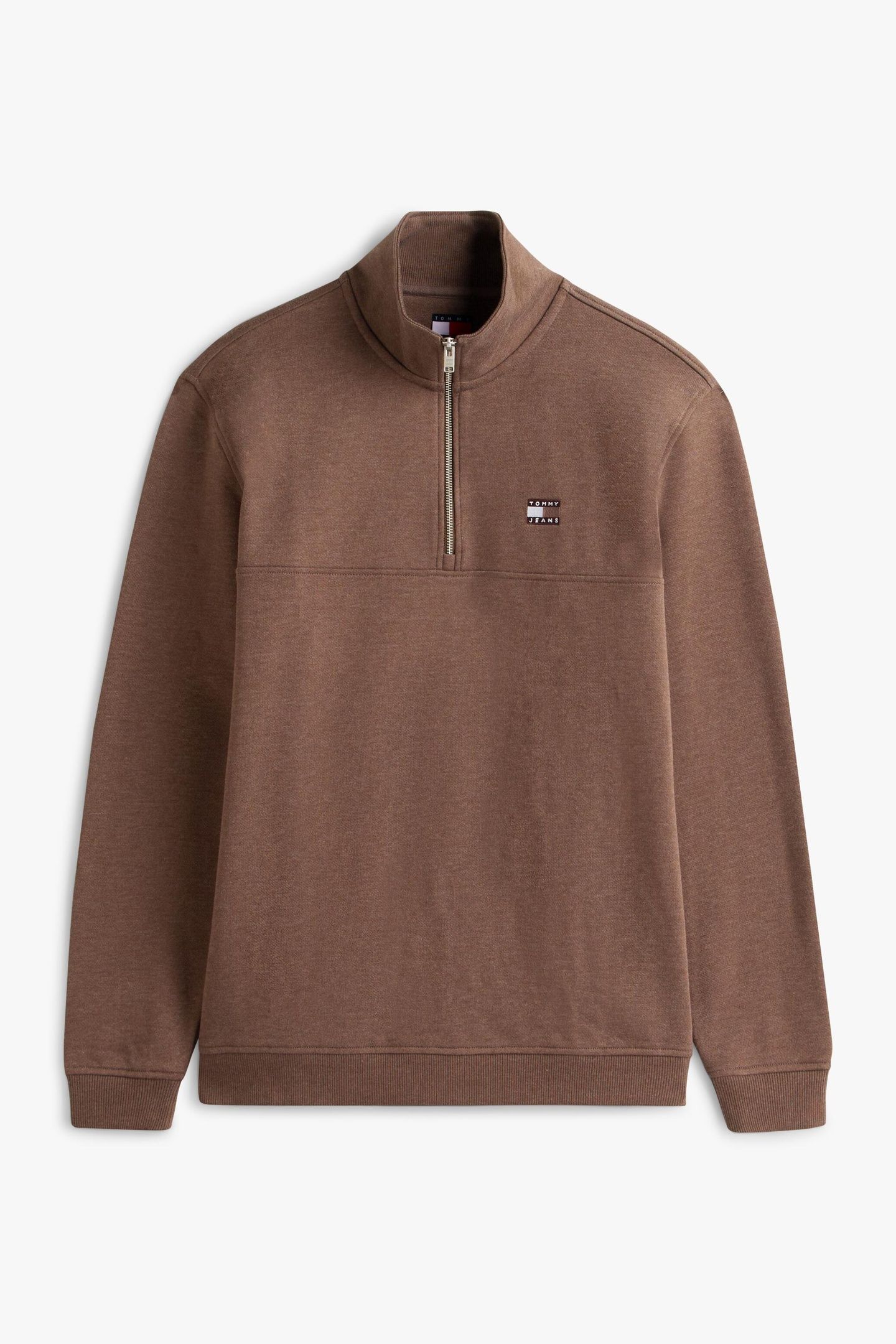 TJM REG BADGE QUARTER ZIP BLACK WALNUT HEATHER 4