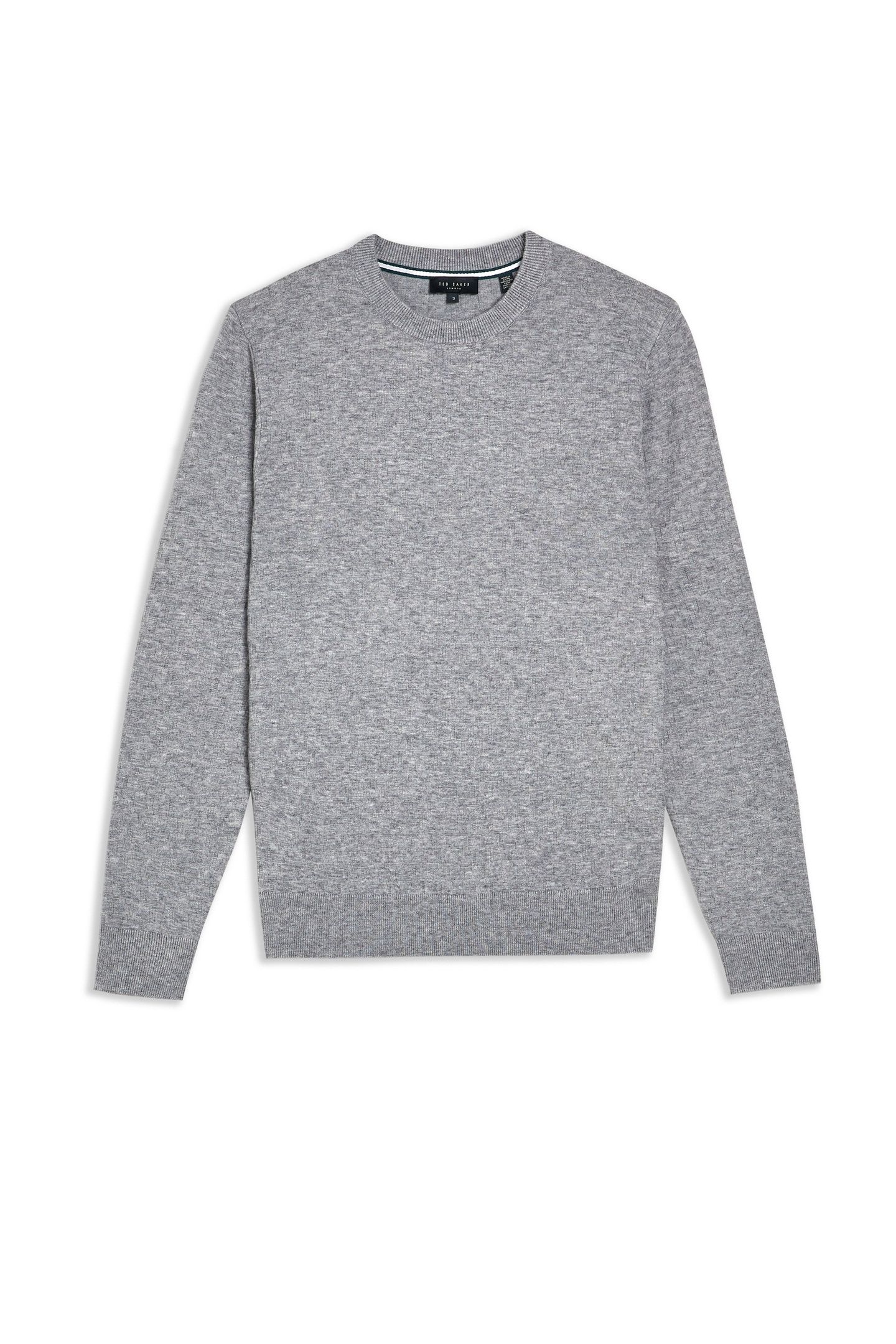 LOUNG LS T STITCH CREW NECK GREY-MARL 4