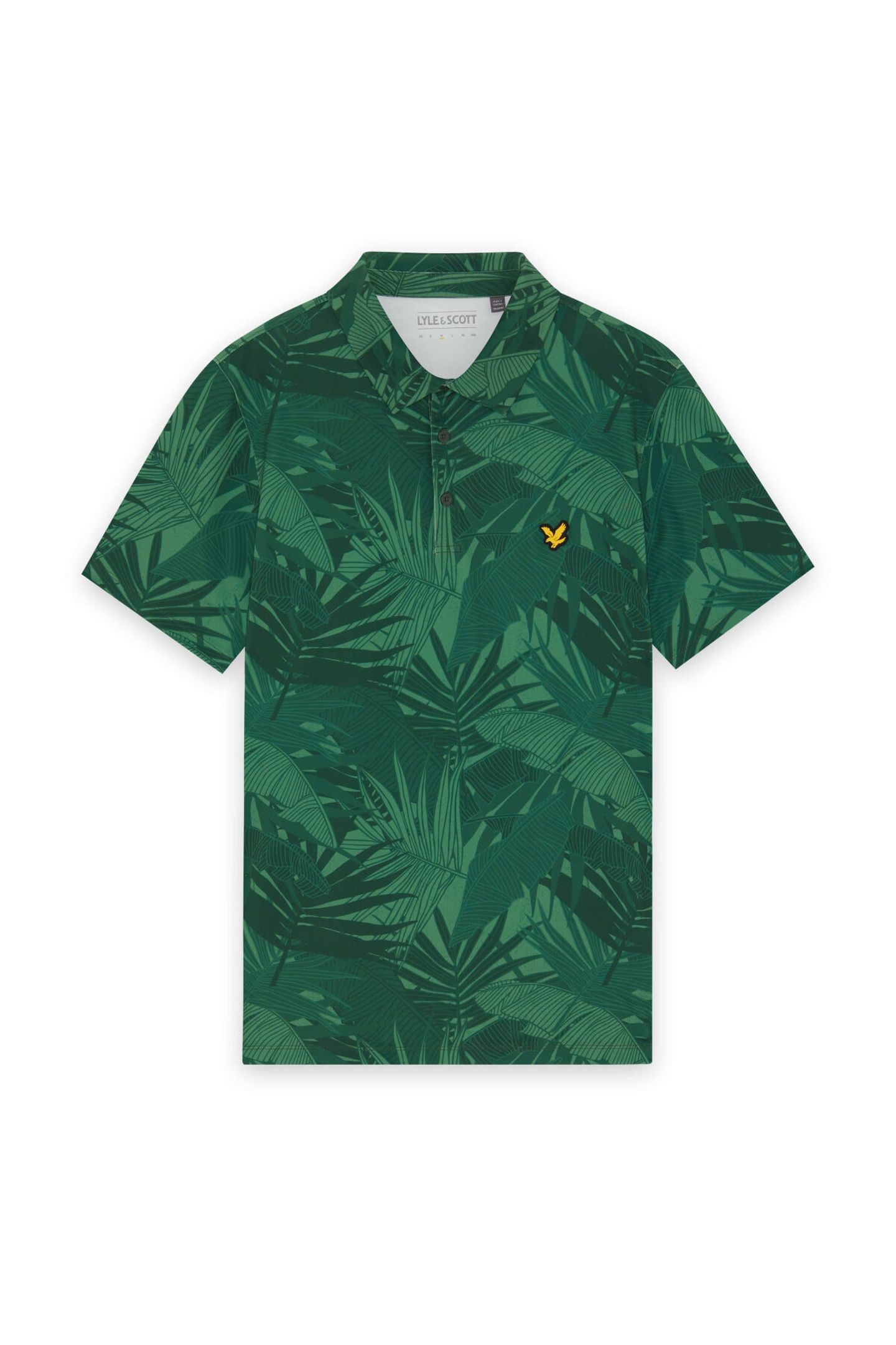 GOLF LEAF PRINT POLO CANOPY GREEN 4