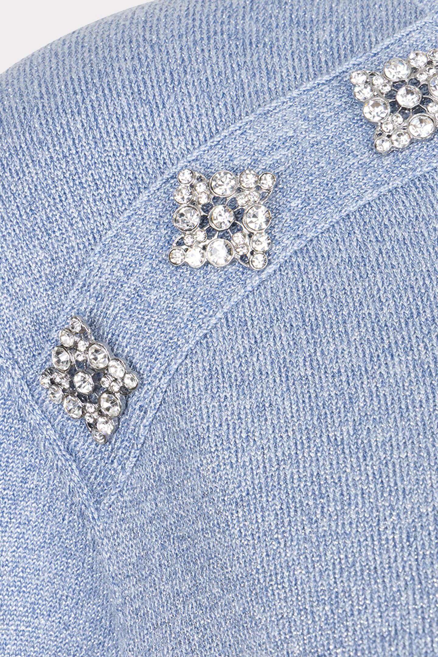 SWEATER ROUNDED NECK LUREX BLUE 3