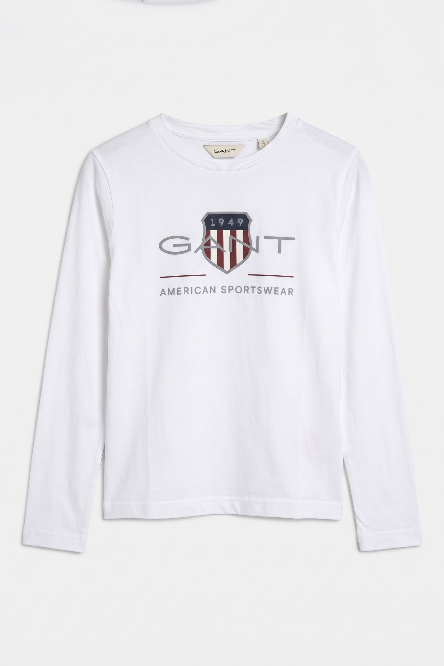 KIDS UNISEX ARCHIVE SHIELD LS T-SHIRT WHITE 2