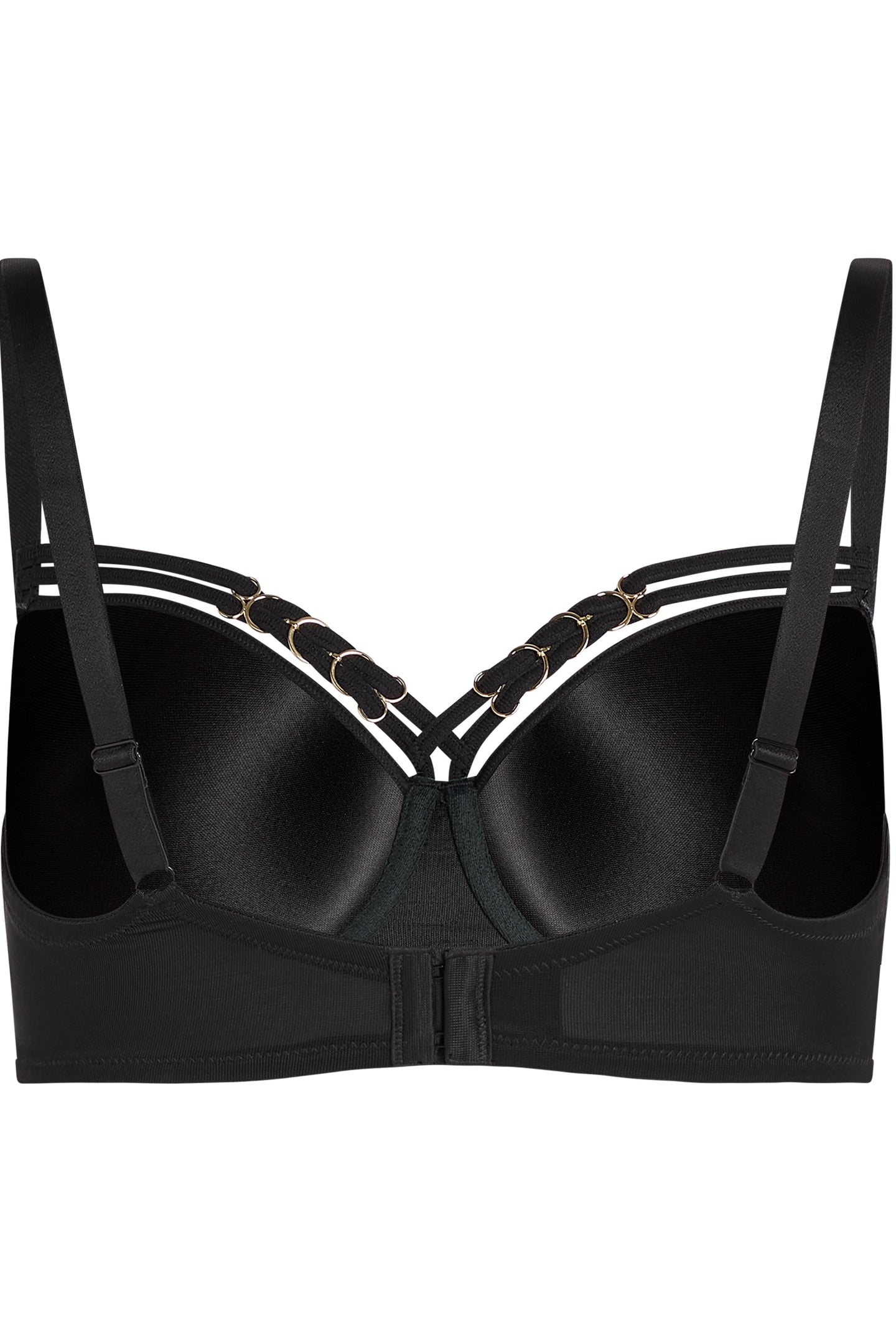 MANJIRA BLACK PLUNGE BALCONY BRA 4