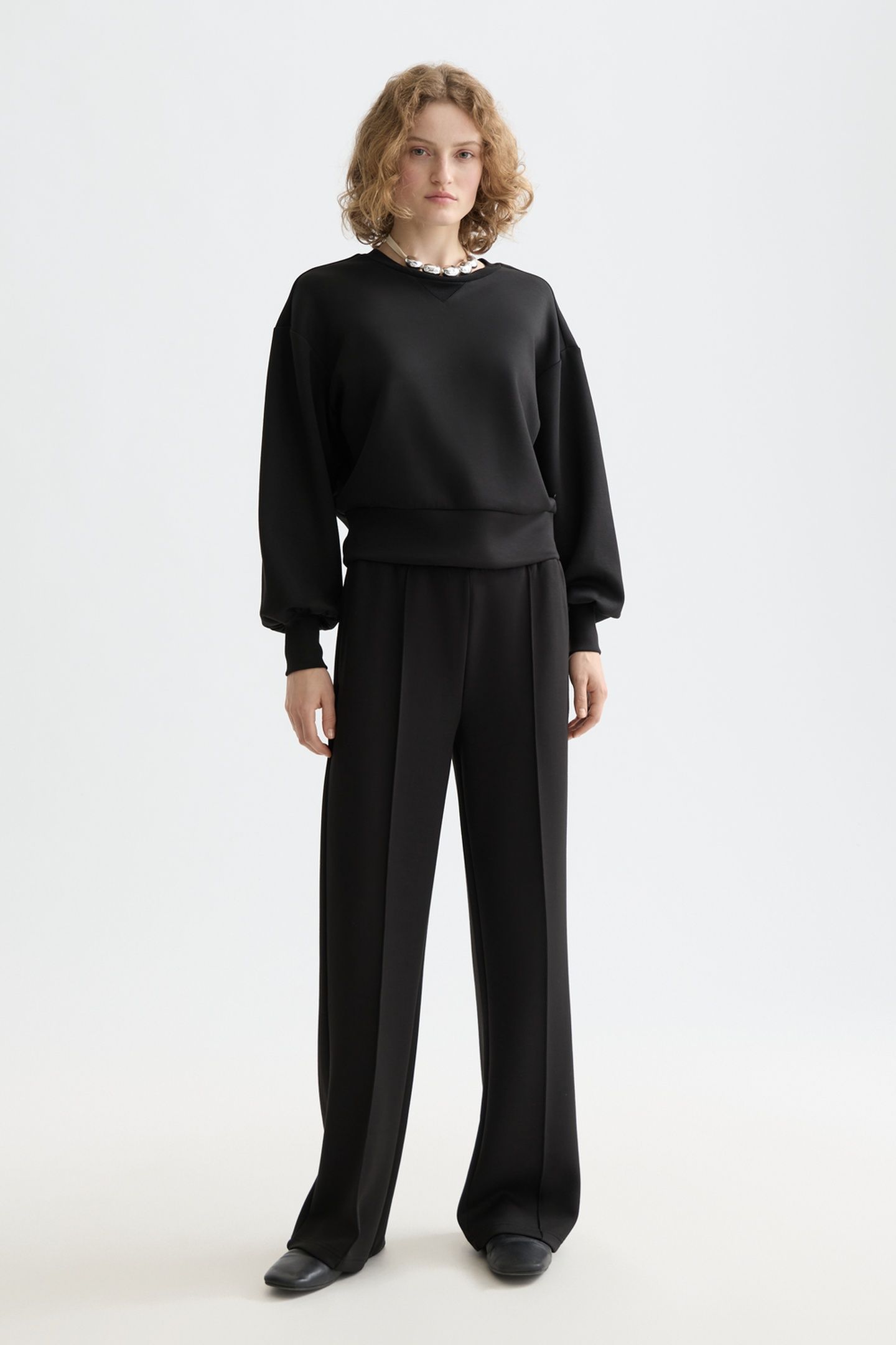 CORE MODAL STRAIGHT LEG SWEAT PANT BLACK 3