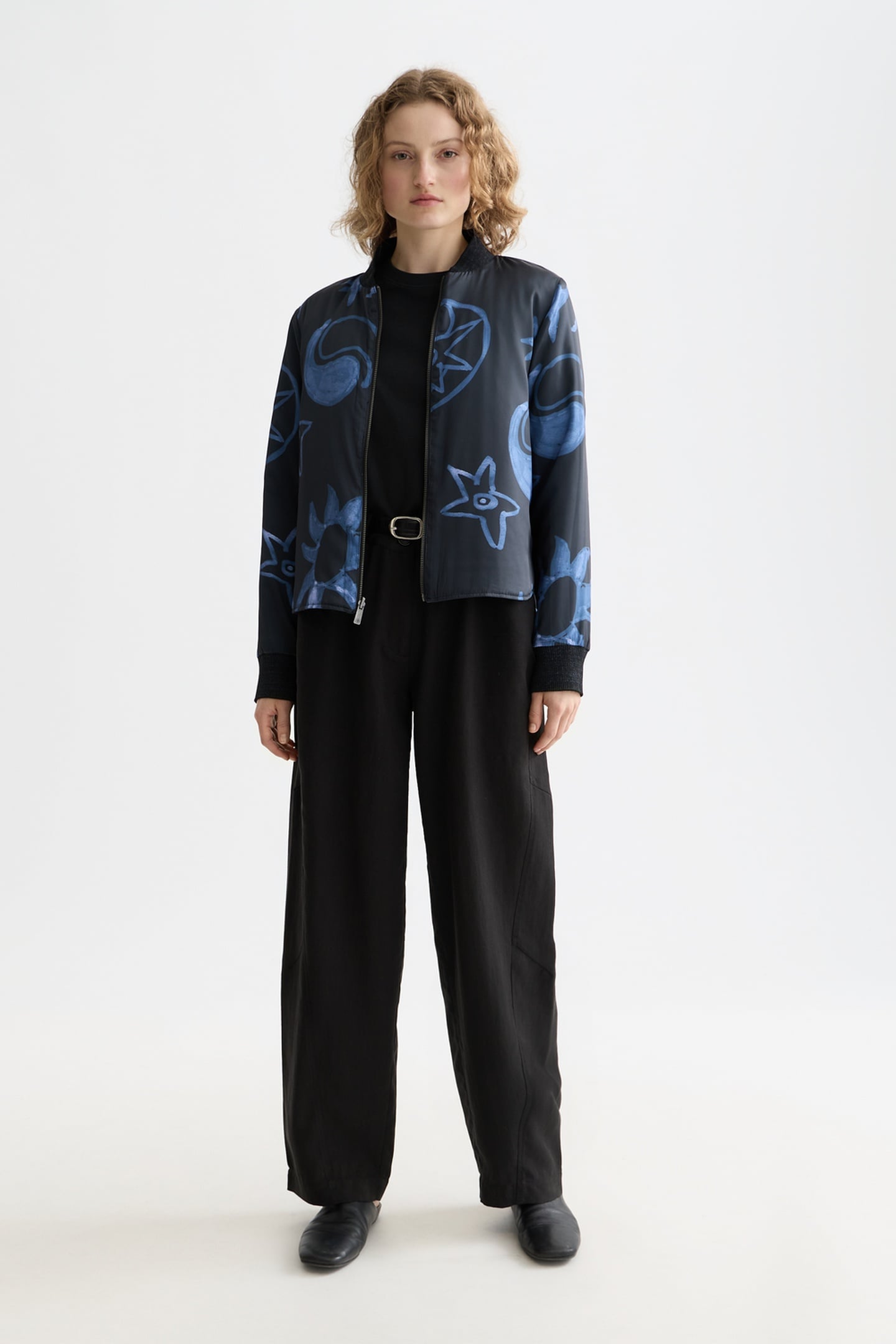 LOTUS - HIGH RISE BARREL LEG TWILL PANTS METEORITE 3