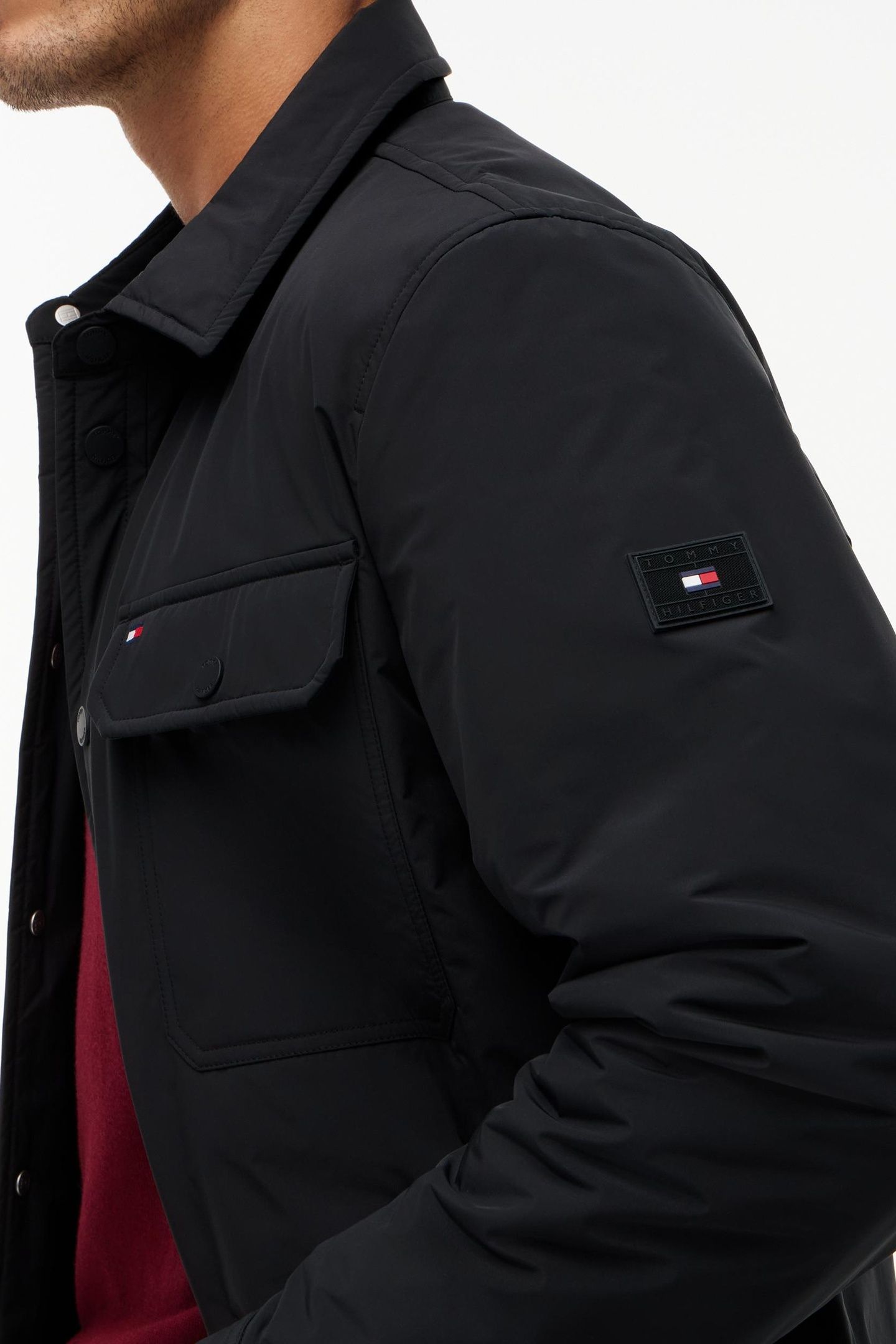 PACKABLE LIGHTWEIGHT SHIRT JACKET BLACK 5