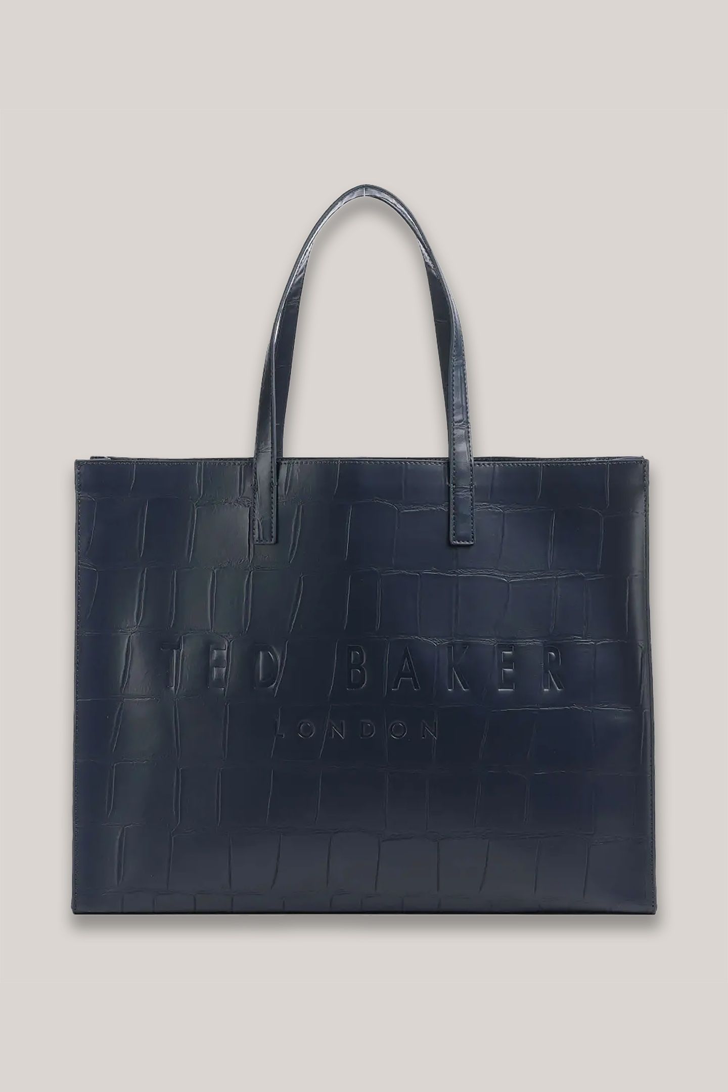 CROC EFFECT EXTRA LARGE ICON BAG NAVY 1