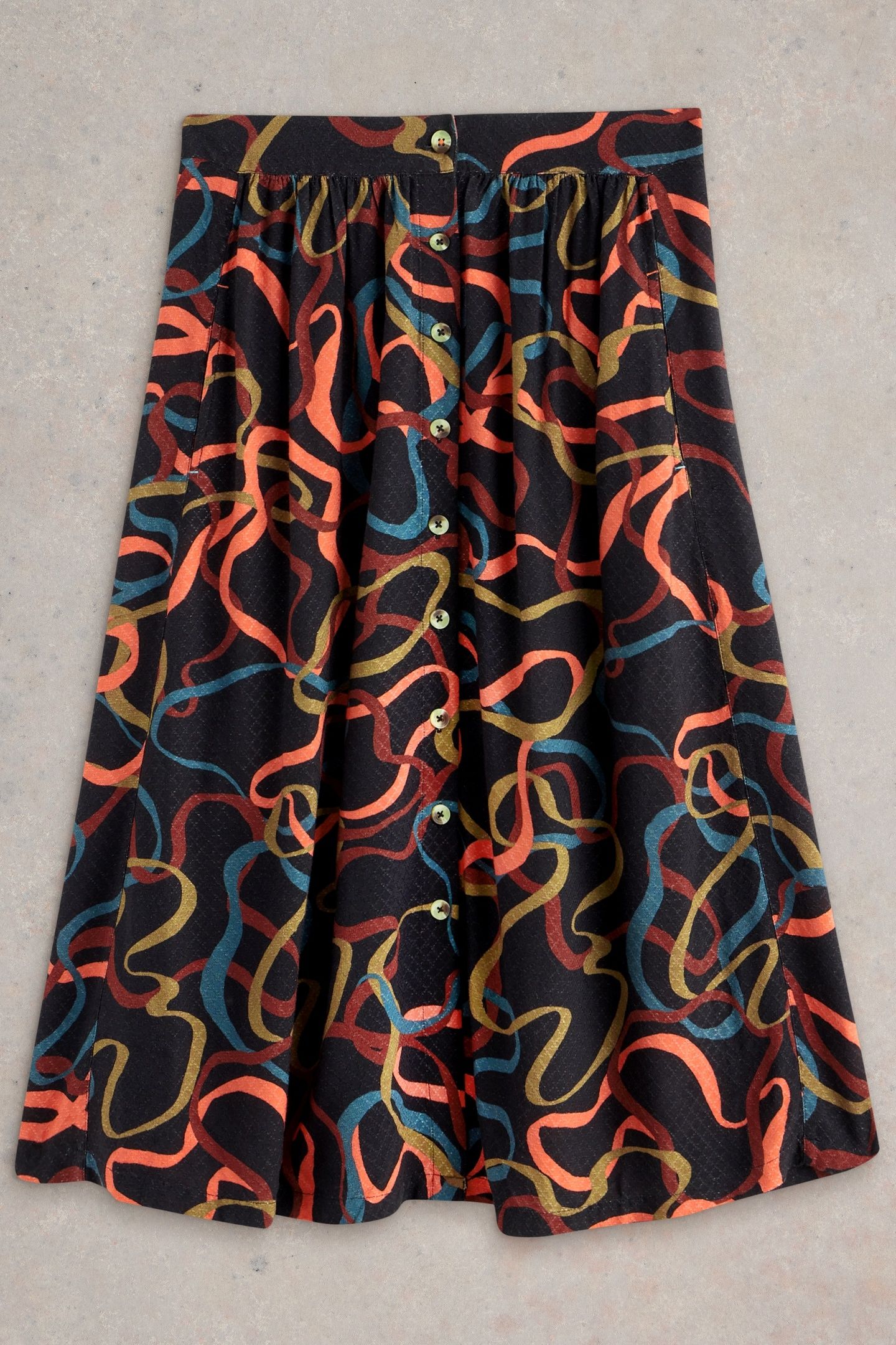 HEATHER MIDI SKIRT BLK PR 4
