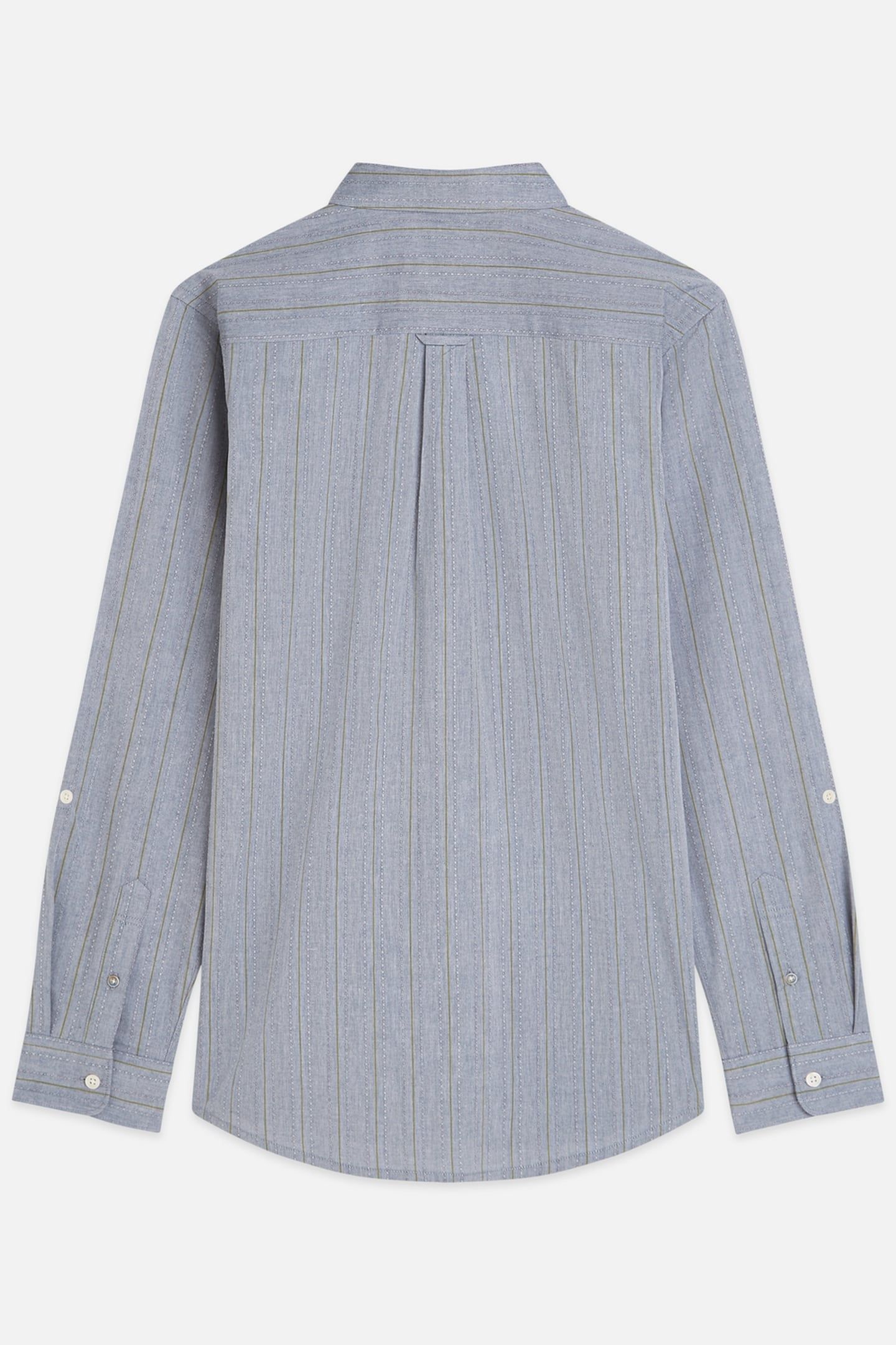 YARNDYED DOBBY REGULARFIT SHIRT NAVY 5