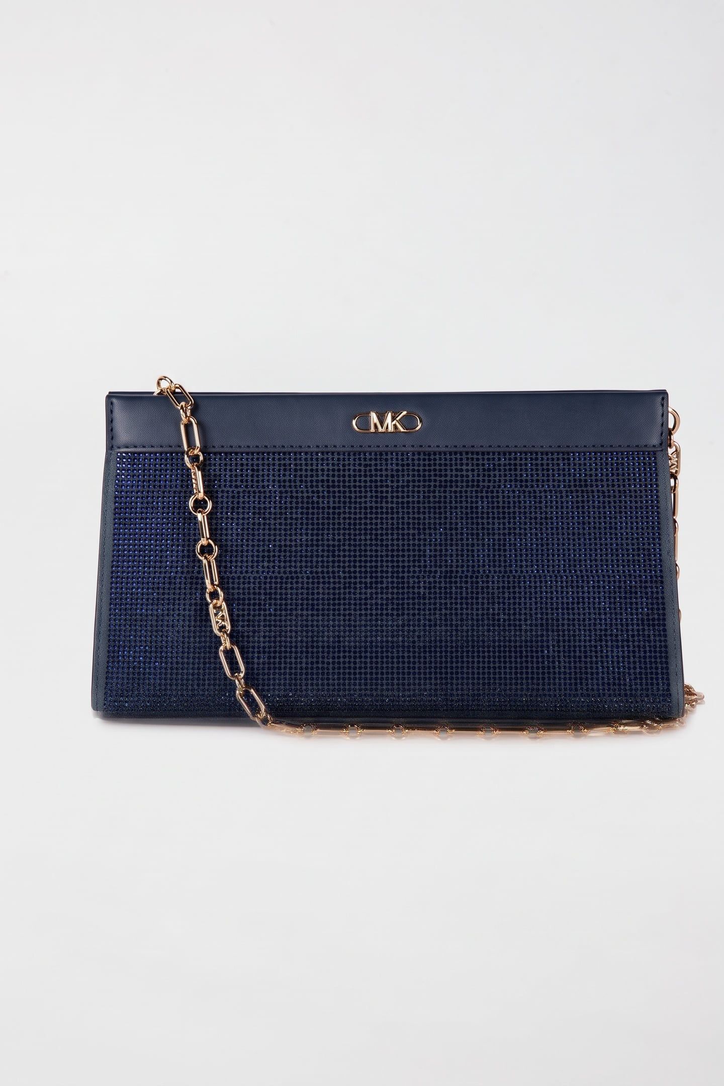 LARGE EMBELLISHED CONVERTIBLE CLUTCH NAVY 1
