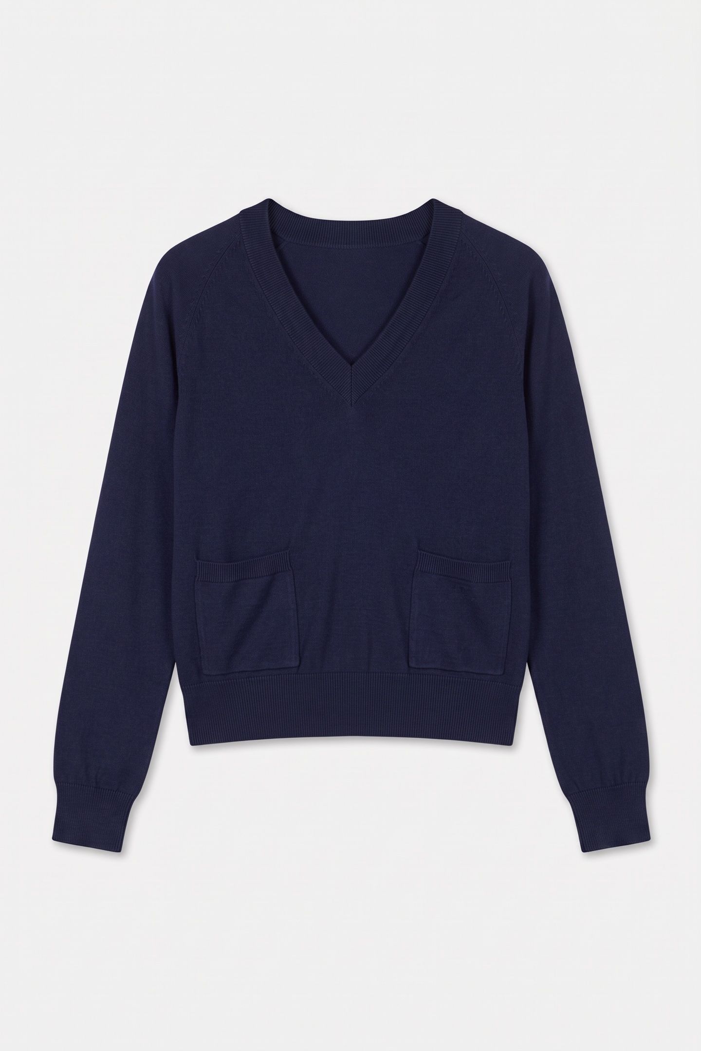 SWEATER V-NECK DARK NAVY 4