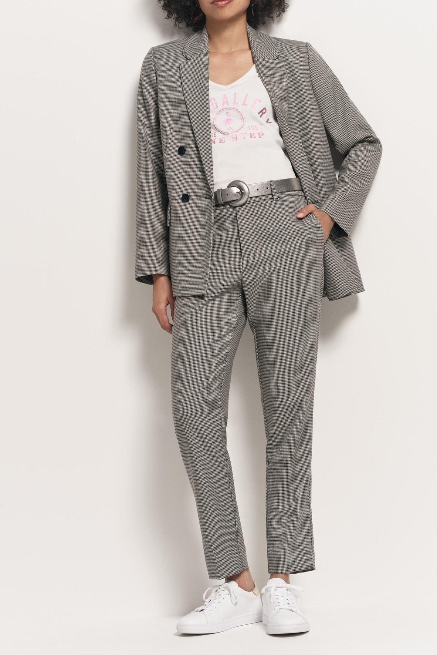 PAN - BLUE SUIT TROUSERS WITH FLEA FOOT PATTERN 3