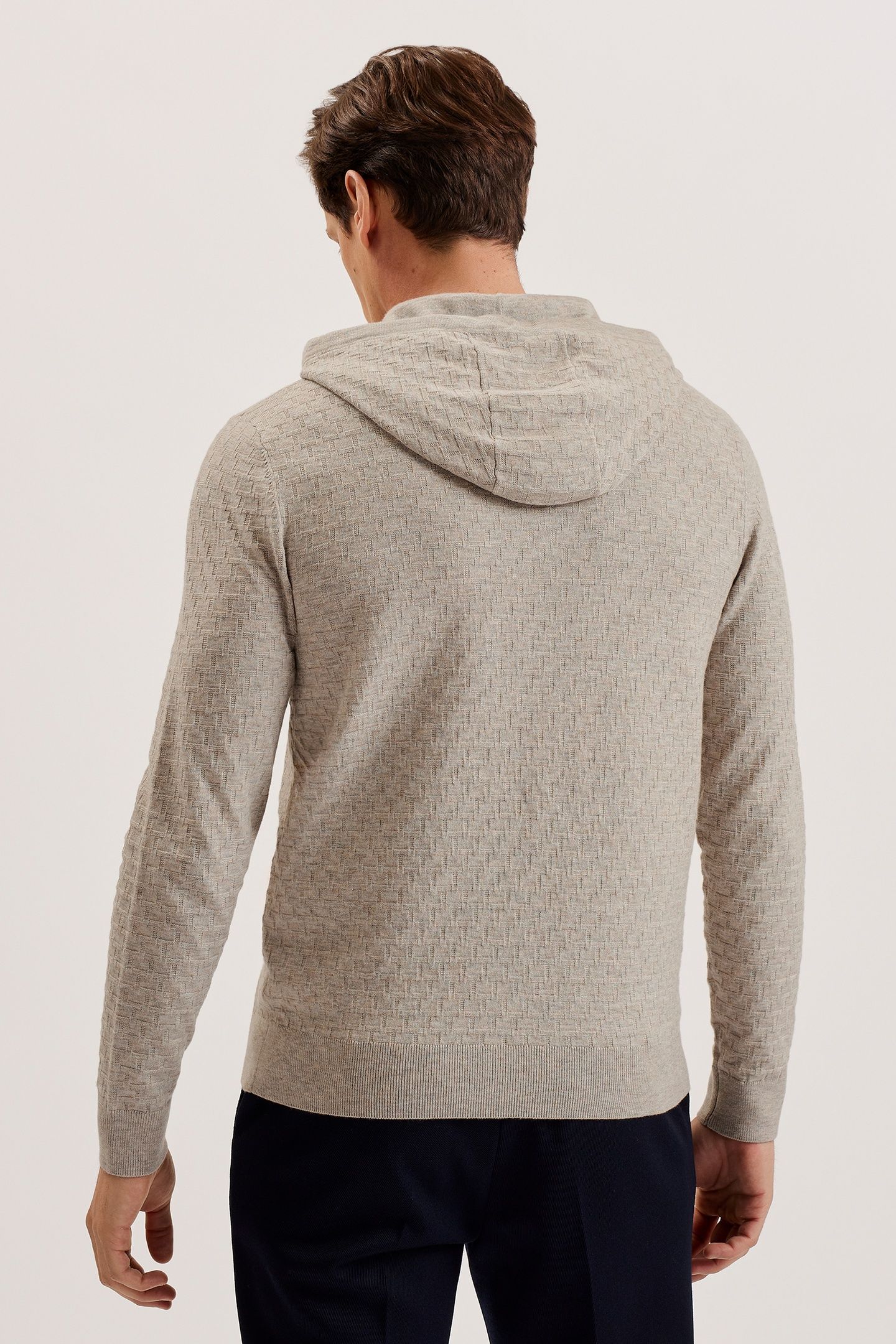LOULAR REGULAR T STITCH HOODIE TAUPE 2