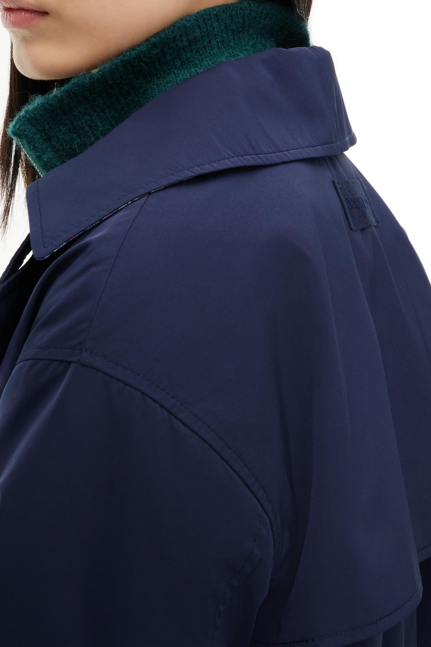 SHORT TRENCH JACKET BLUE 5