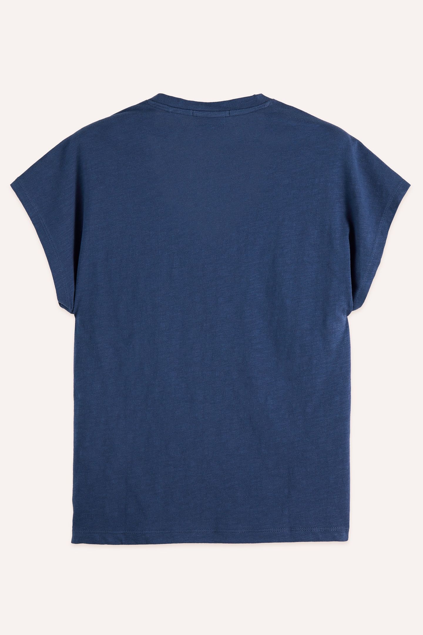 V-NECK T-SHIRT WITH AMPERSAND EMBROIDERY OCEANA 5