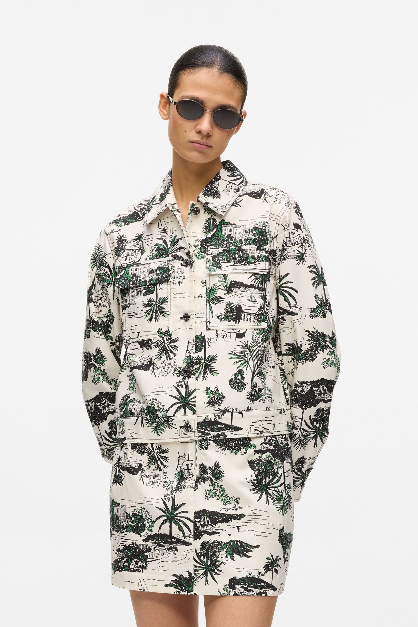 PRINTED BLOUSON BLACK 2