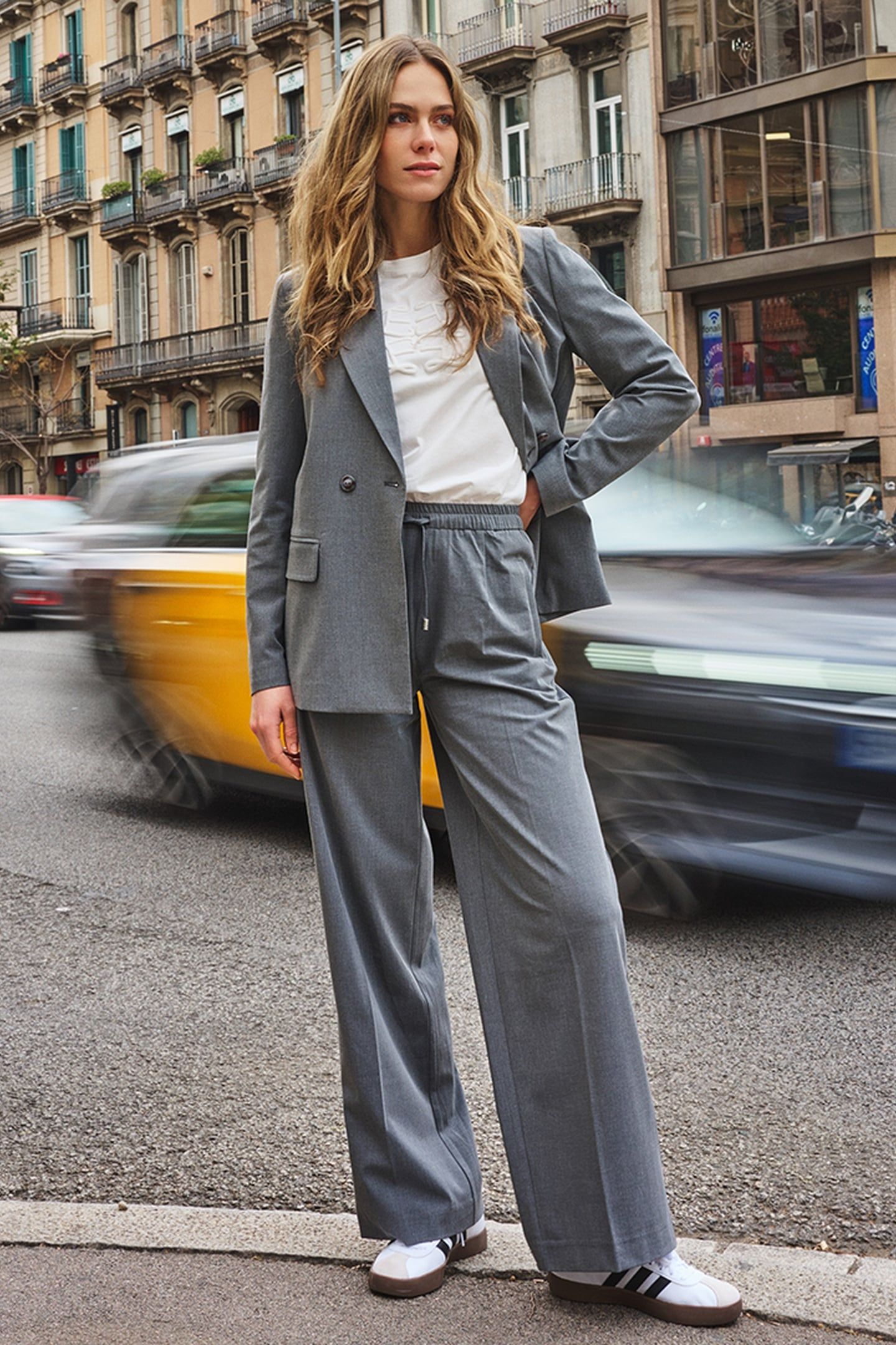 TROUSERS DRAWSTRING MELANGE GREY MELANGE 7