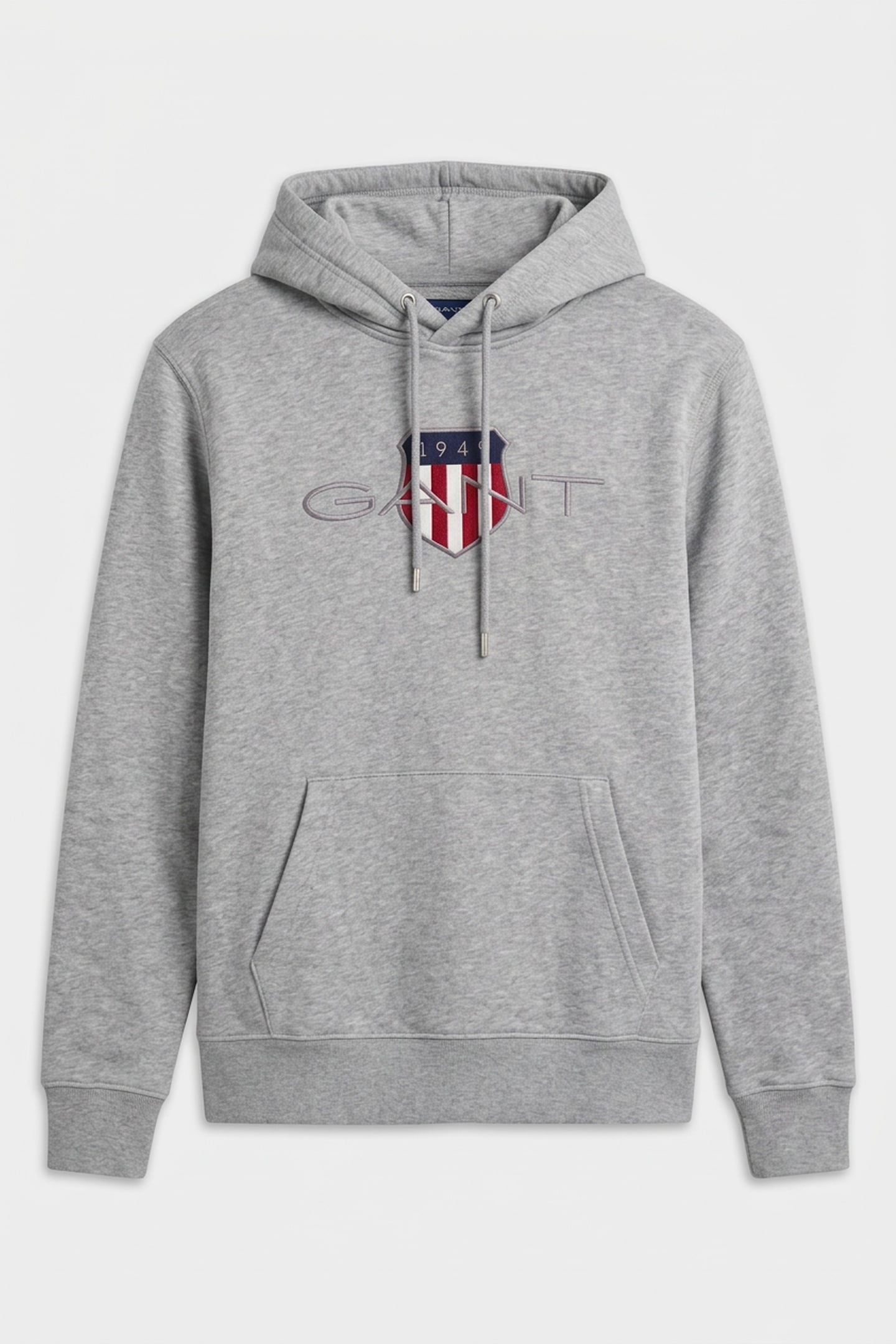 REG ARCHIVE SHIELD HOODIE GREY MELANGE 3