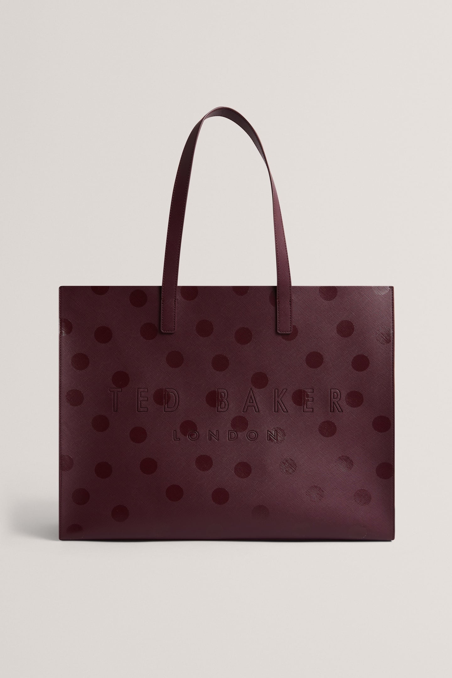 POLKA DOT EXTRA LARGE ICON BAG DP-PURPLE 2