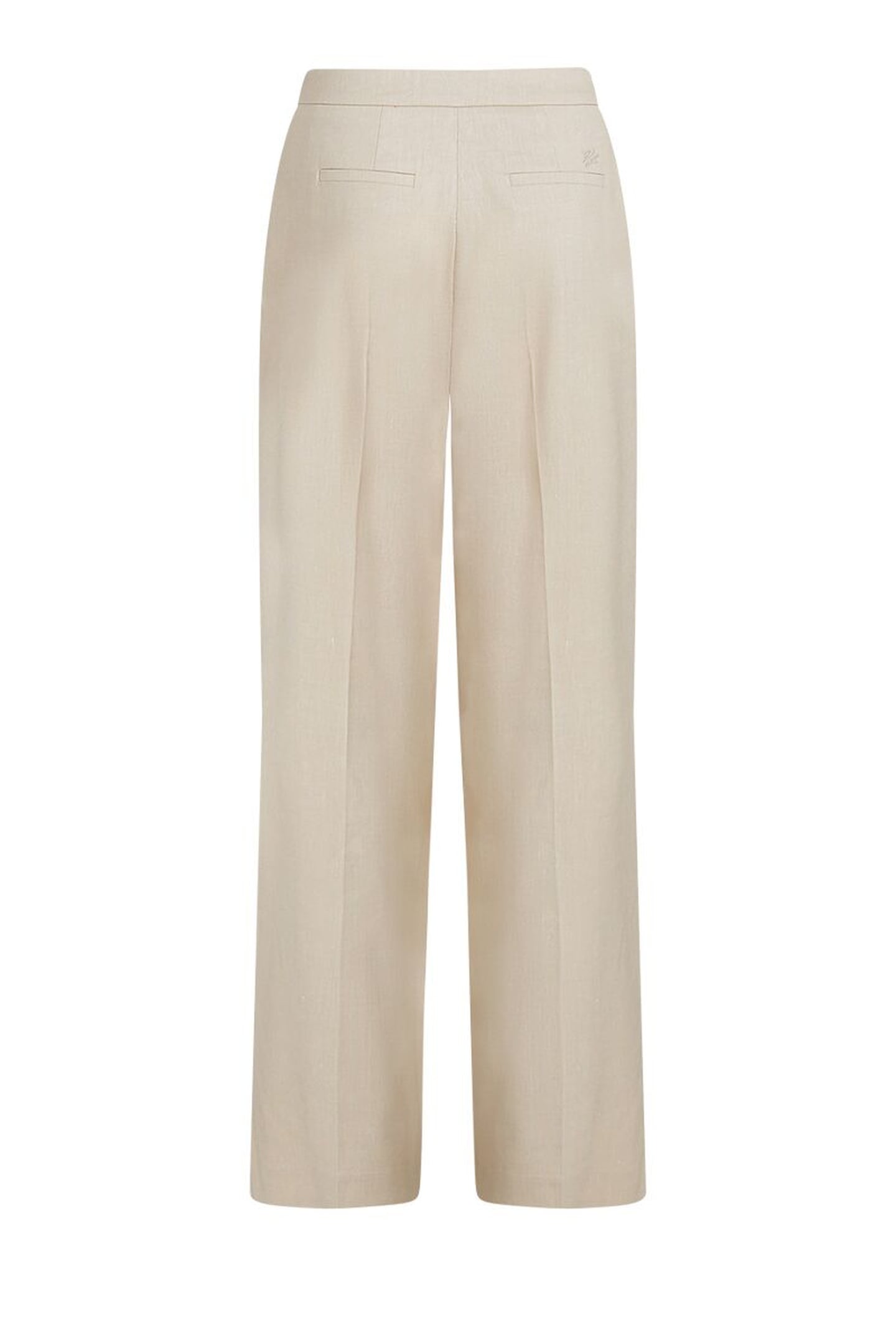 WIDE LEG MELANGE PANTS SAFARI 6
