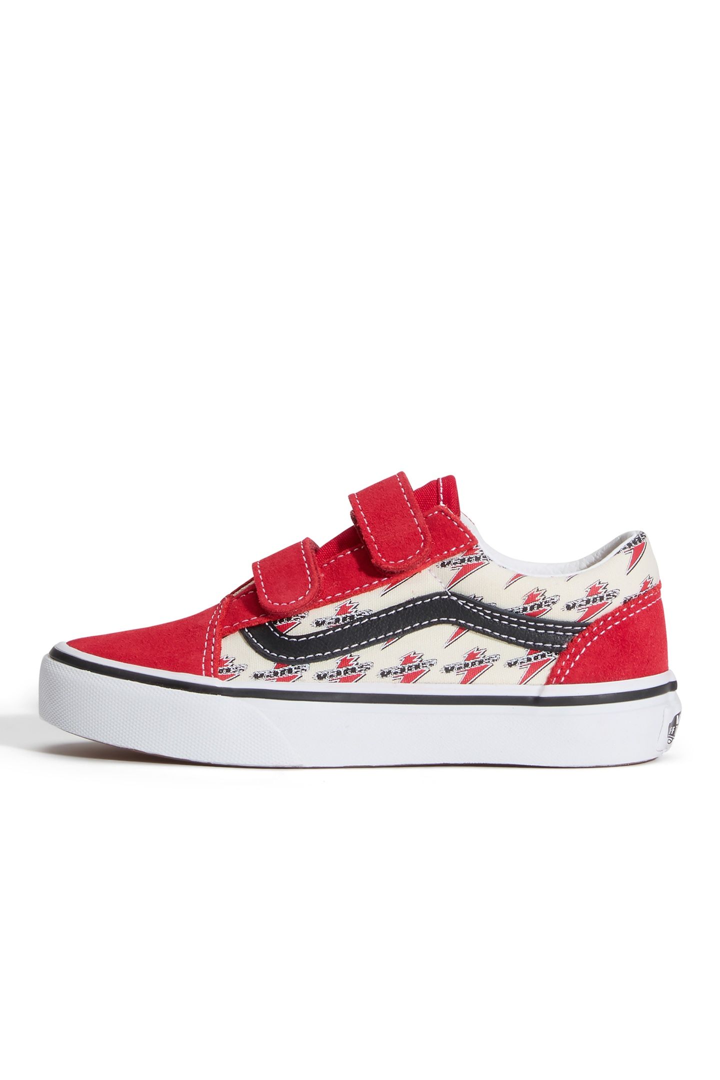 YOUTH UNISEX OLD SKOOL V VANS LIGHTNING RACING RED/TRUE WHIT 2