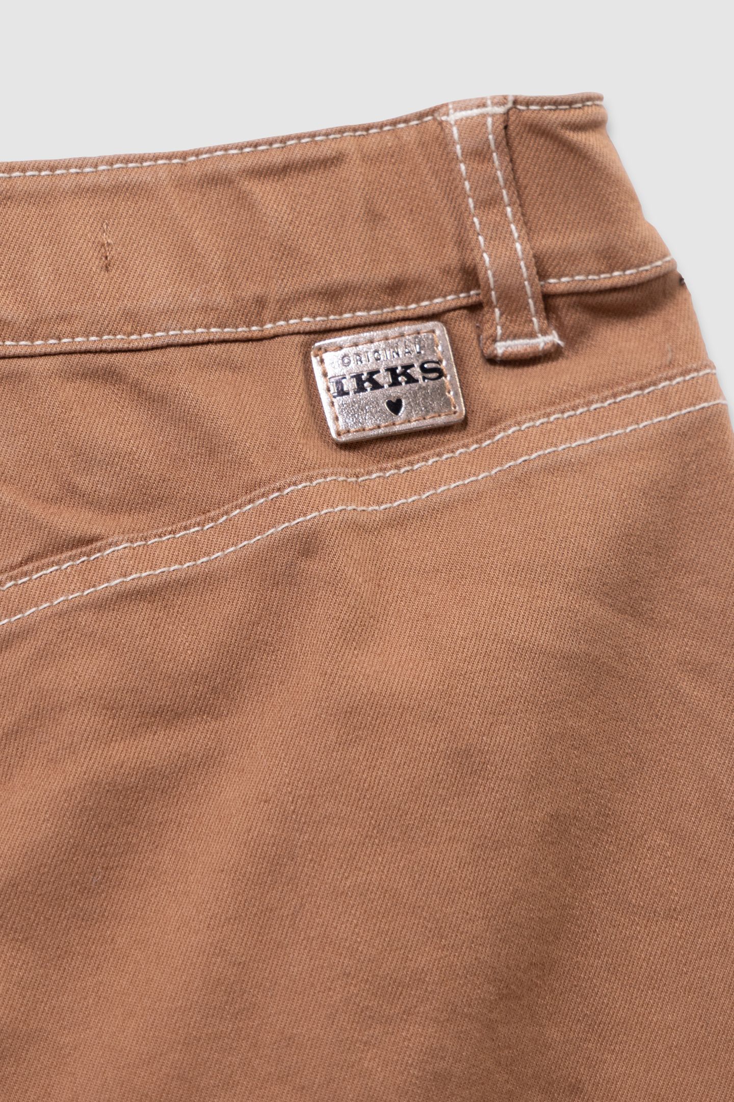 GIRLS’ CAMEL CARGO-STYLE WIDE-LEG JEANS 4
