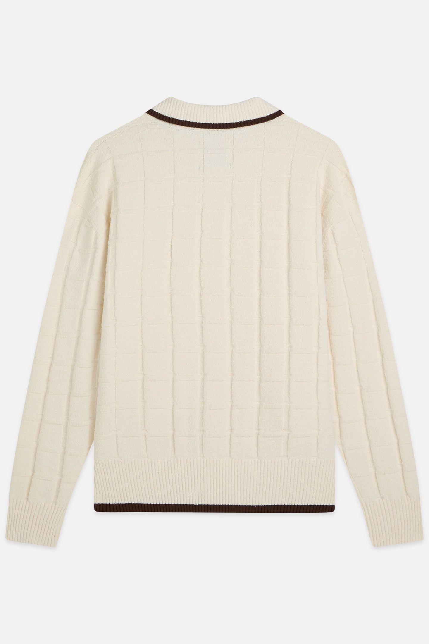 STRUCTURED BOUCLE CARDIGAN LIGHT BEIGE 5