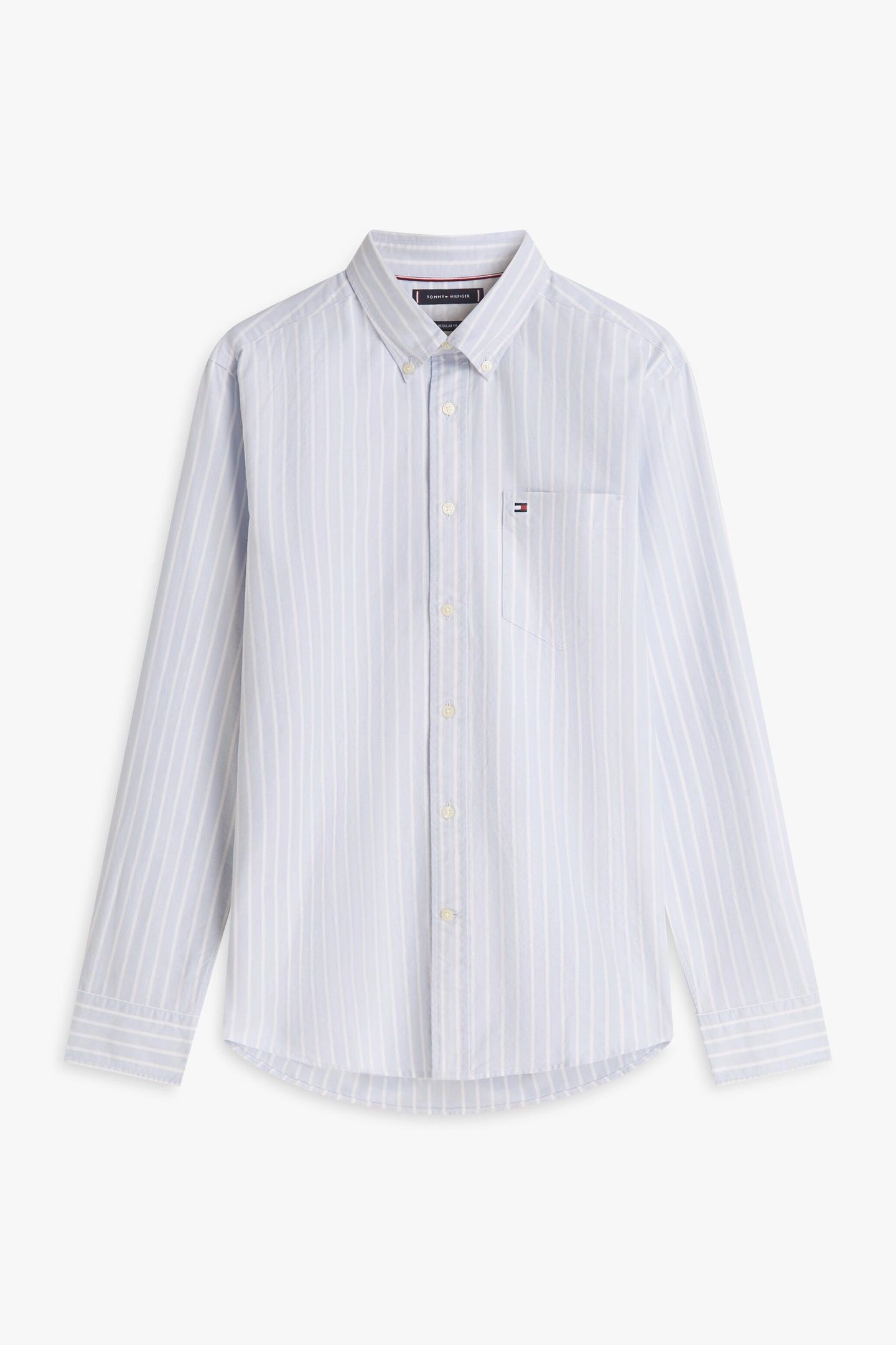 HERITAGE OXFORD WIDE SHIRT BREEZY BLUE/WHITE 4