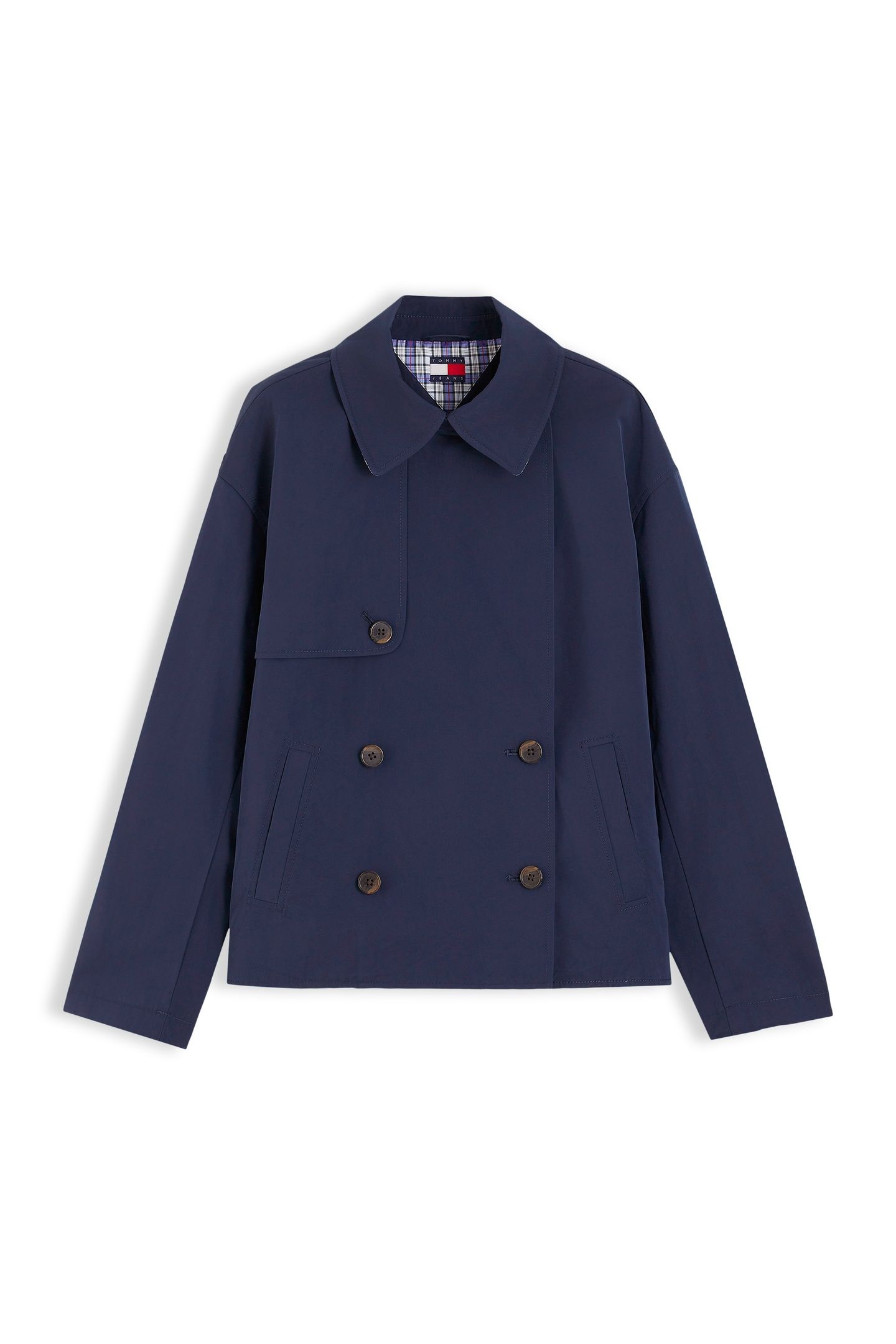 SHORT TRENCH JACKET BLUE 4