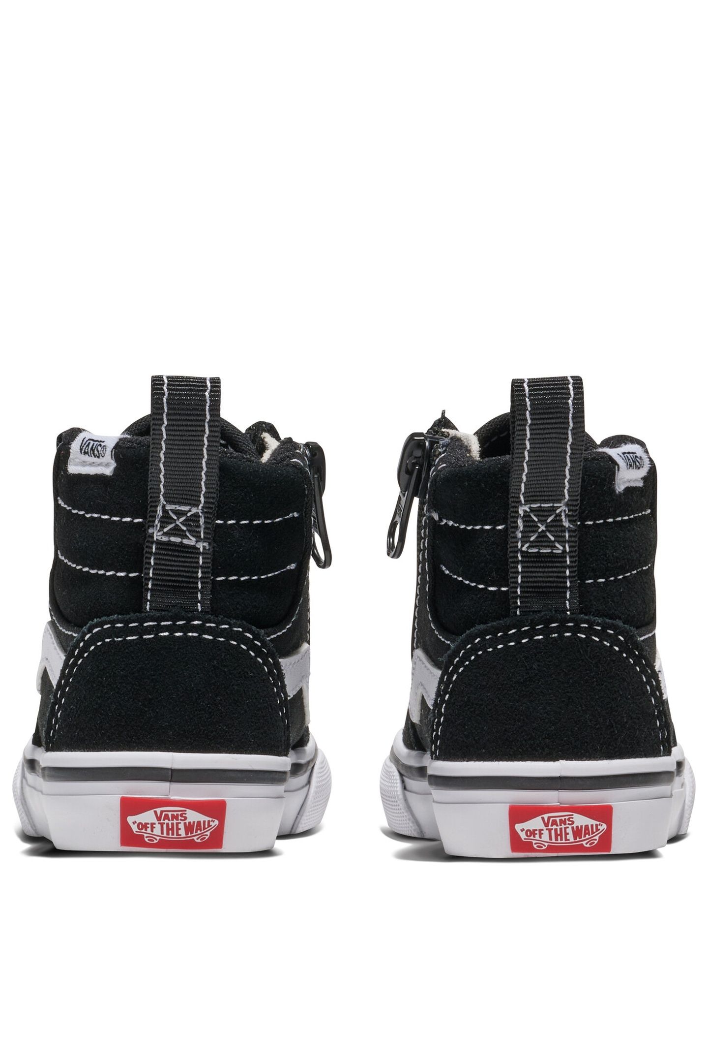 TODDLER ASHWOOD HI DECON SIDE ZIP SUEDE/CANVAS BLACK/WHITE 6