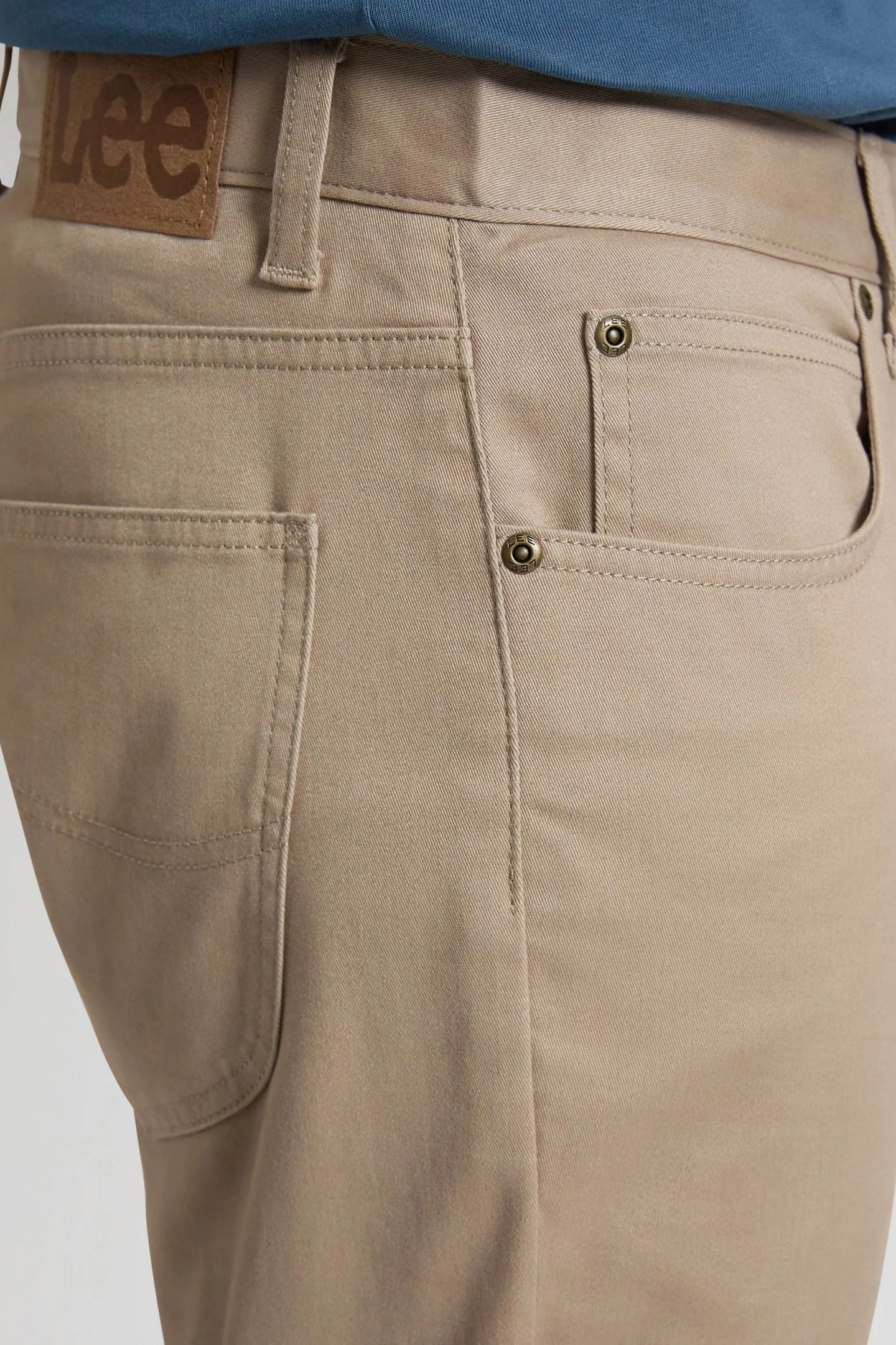 DAREN DARK TAUPE REGULAR STRAIGHT JEANS BEIGE 5