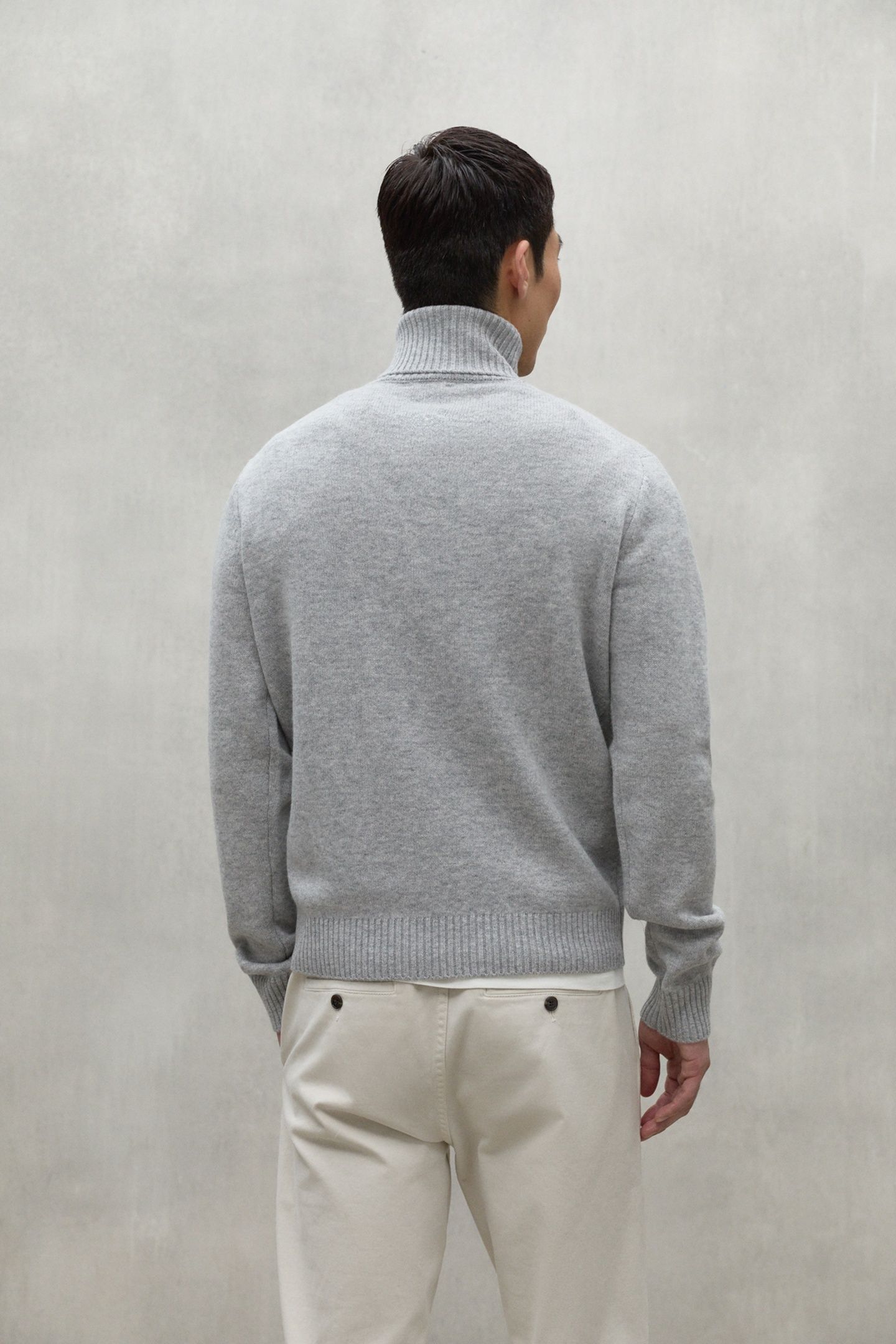 BRUNALF KNIT LIGHT GREY MELANGE 2