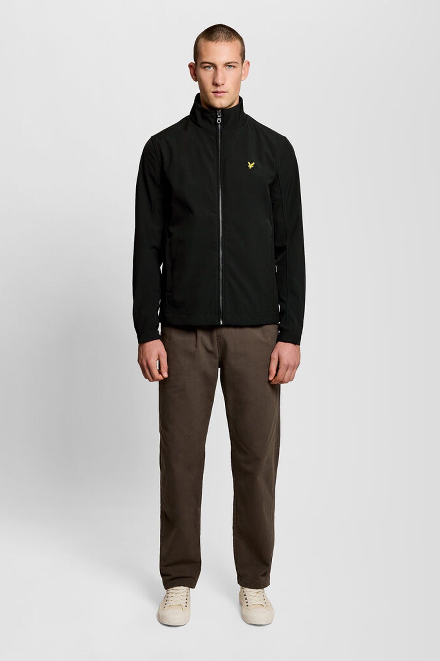 MESH BACK SOFTSHELL FUNNEL NECK JACKET JET BLACK 3