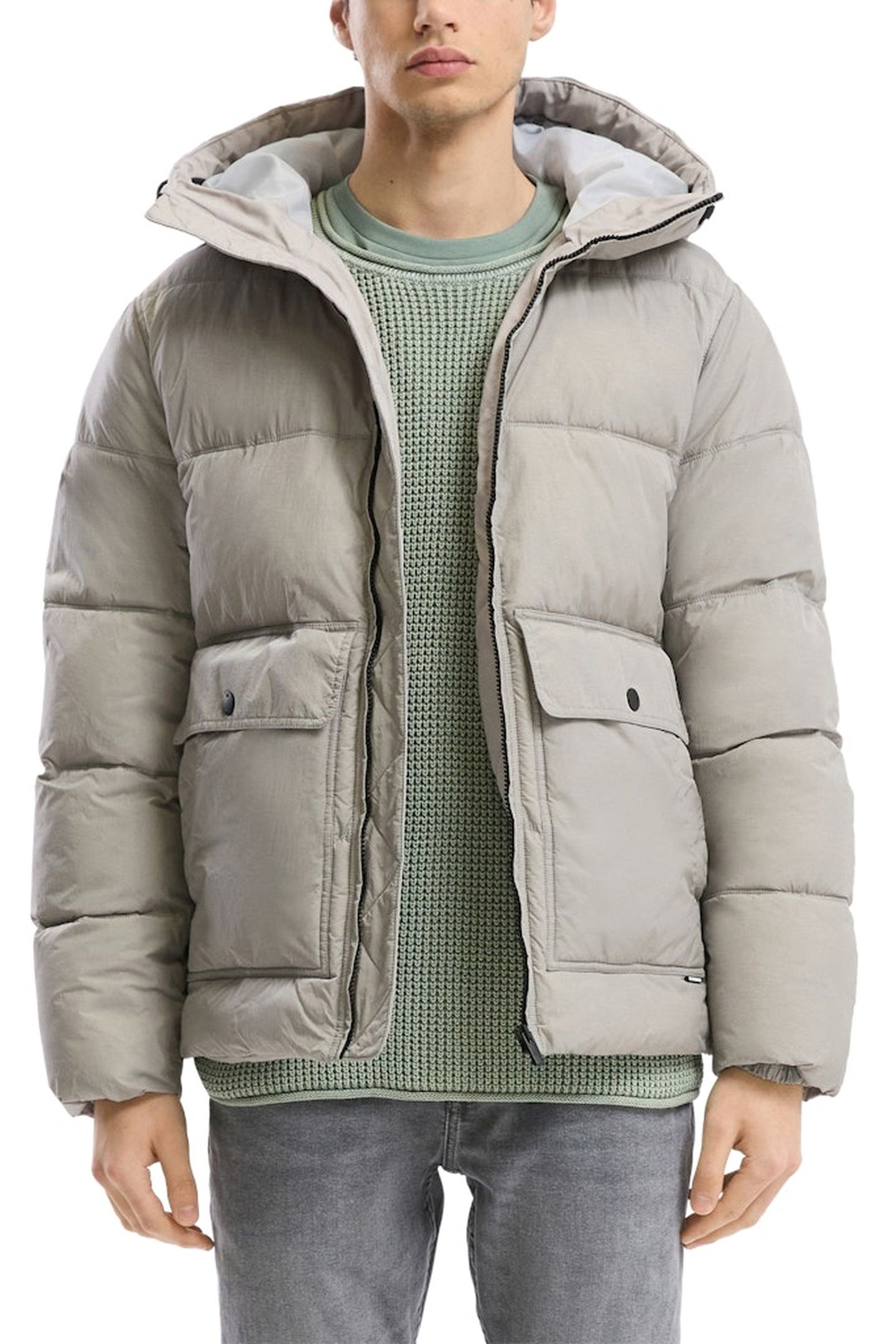S.OLIVER-QS JACKETS OUTDOOR GREY/BLACK 1