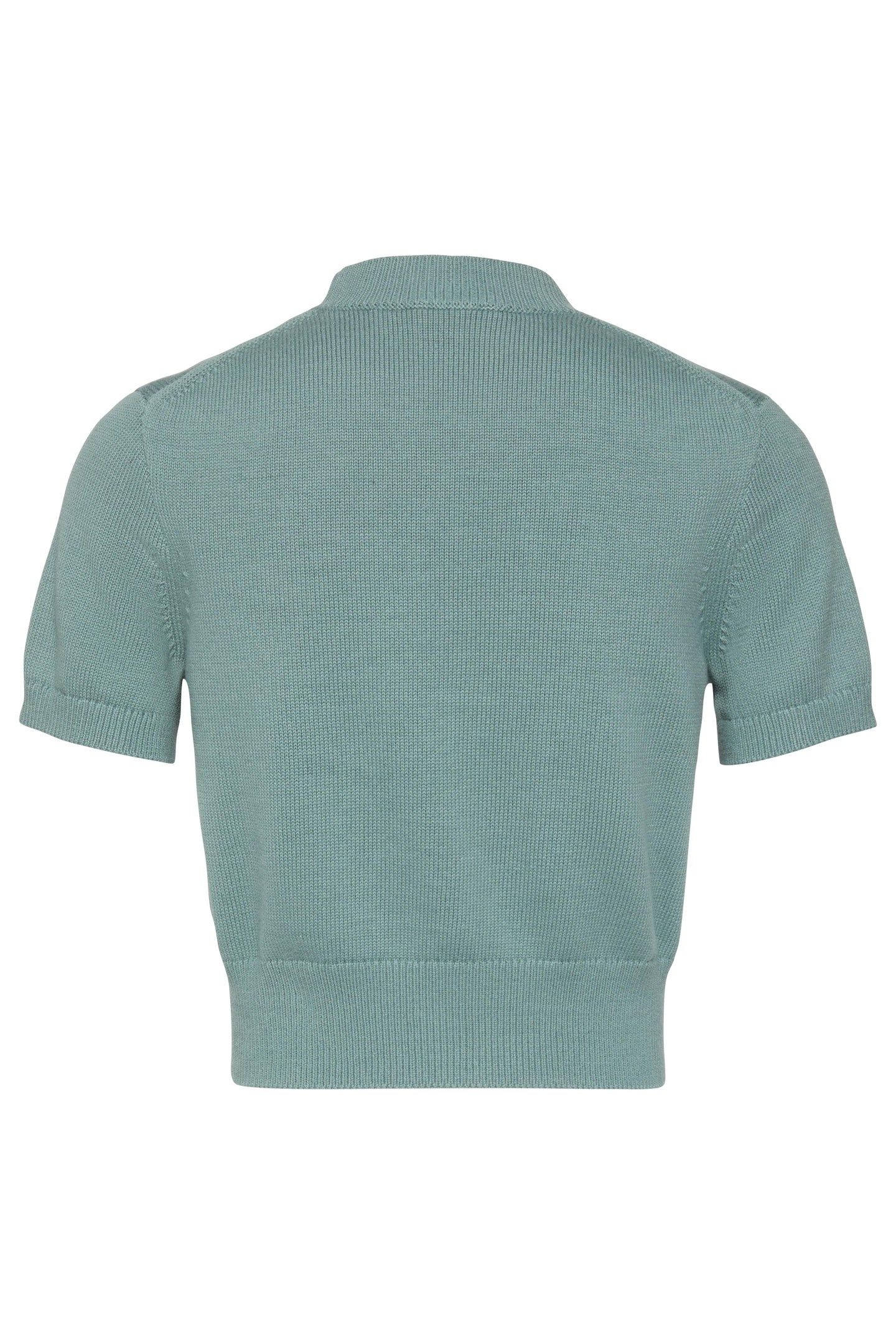 CHUNKY COTTON GRAPHIC SWEATER AUTUMN GREEN 3