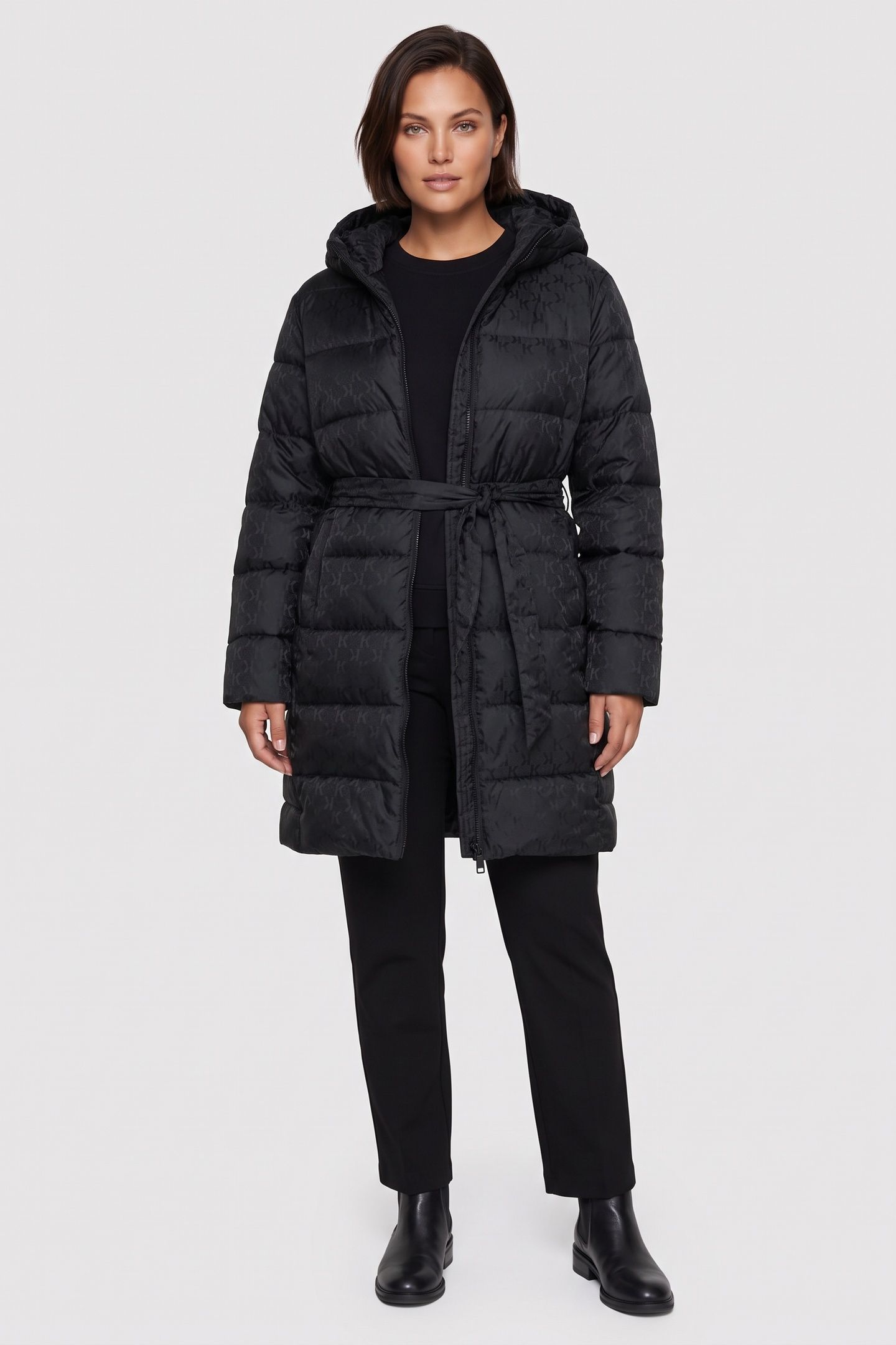 JACQUARD PUFFER BLACK 2