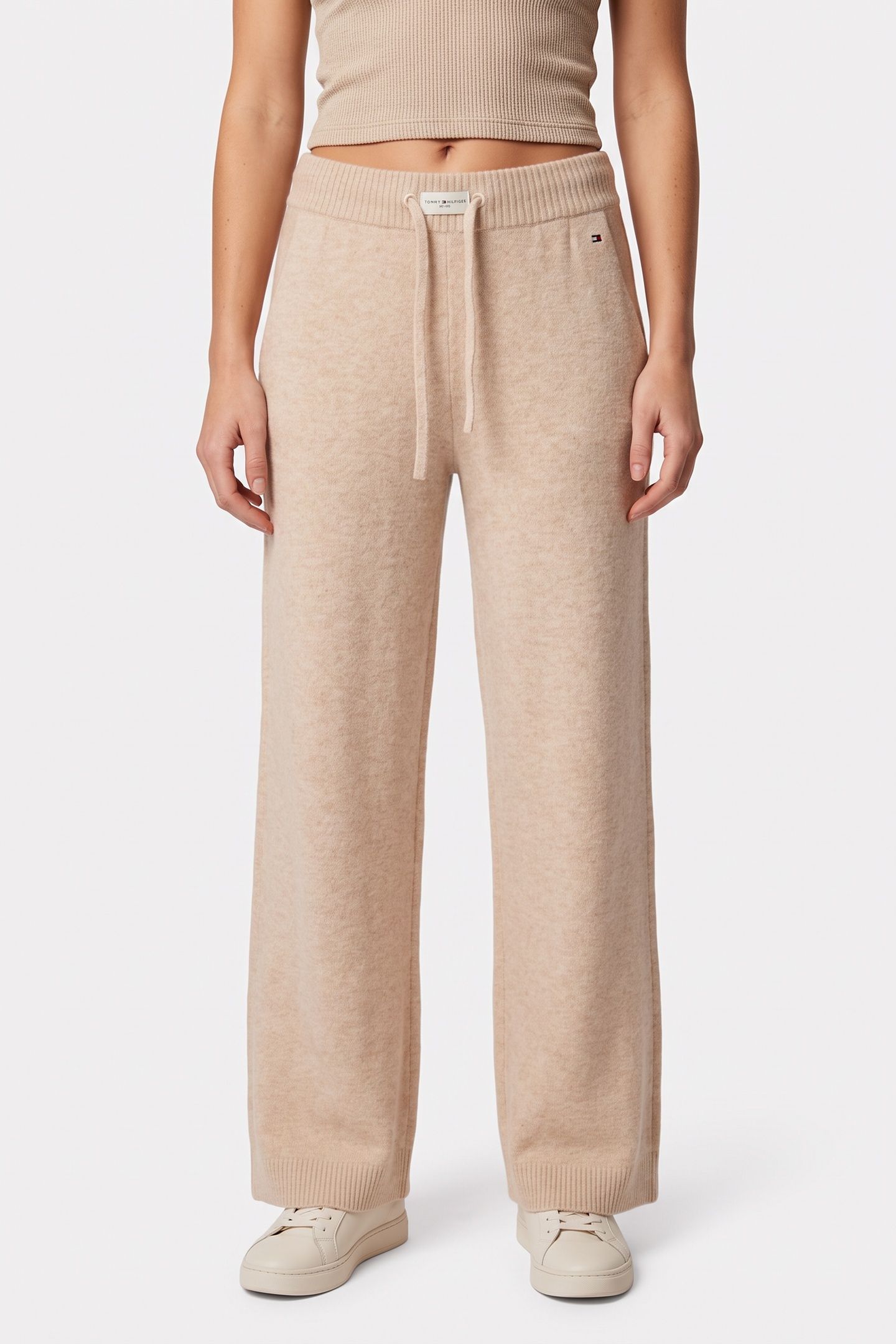 KNIT PANTS HEATHERED OAT 1