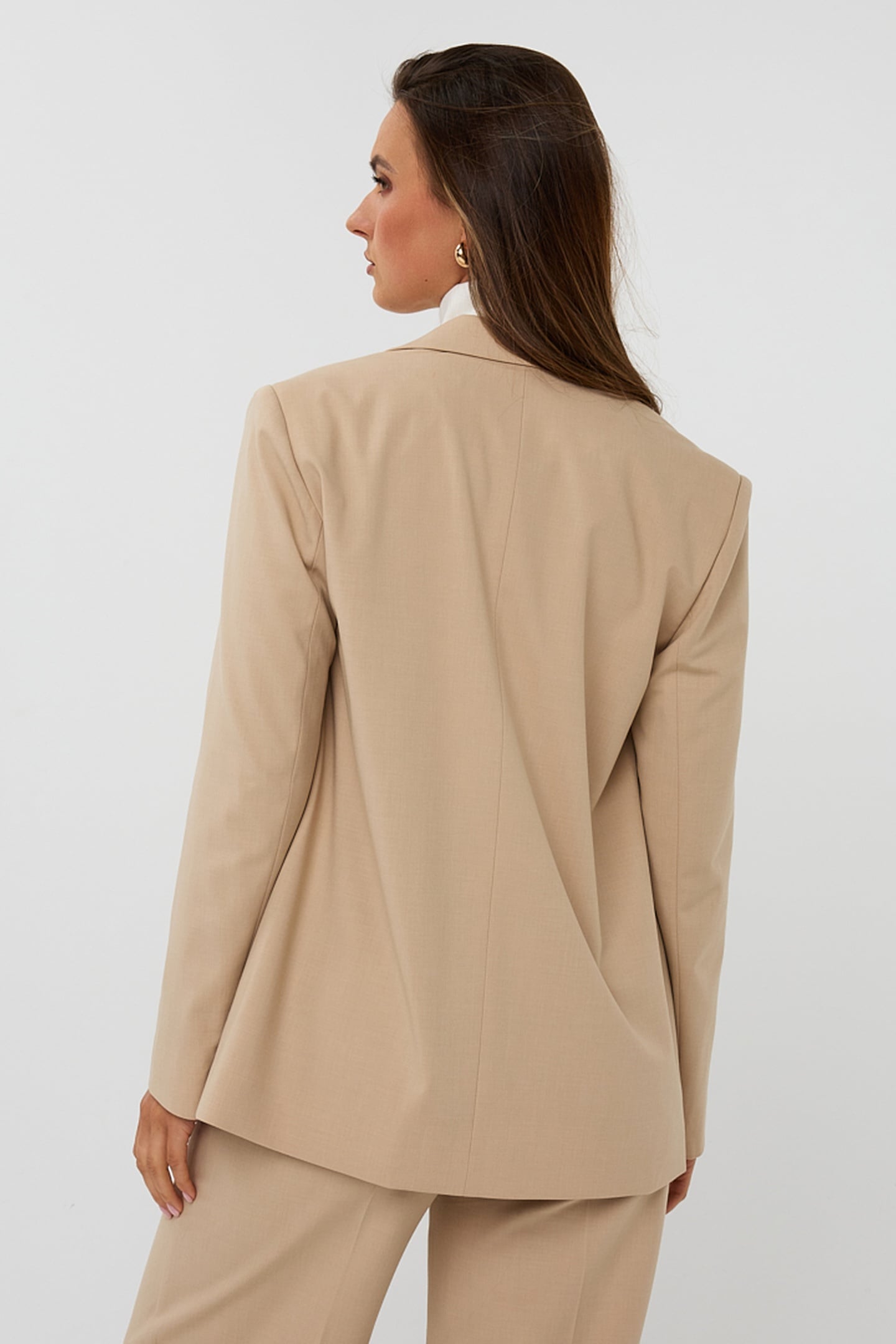 BLAZER DOUBLE BREASTED MELANGE SAND MELANGE 4