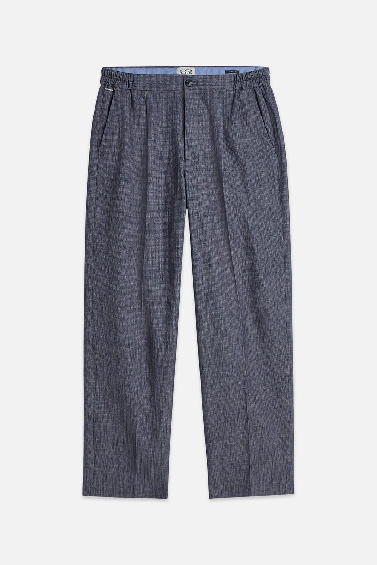 OLIVER PLEATED LINENBLEND RELAXED STRAIGHTFIT JOGGER NAVY 1