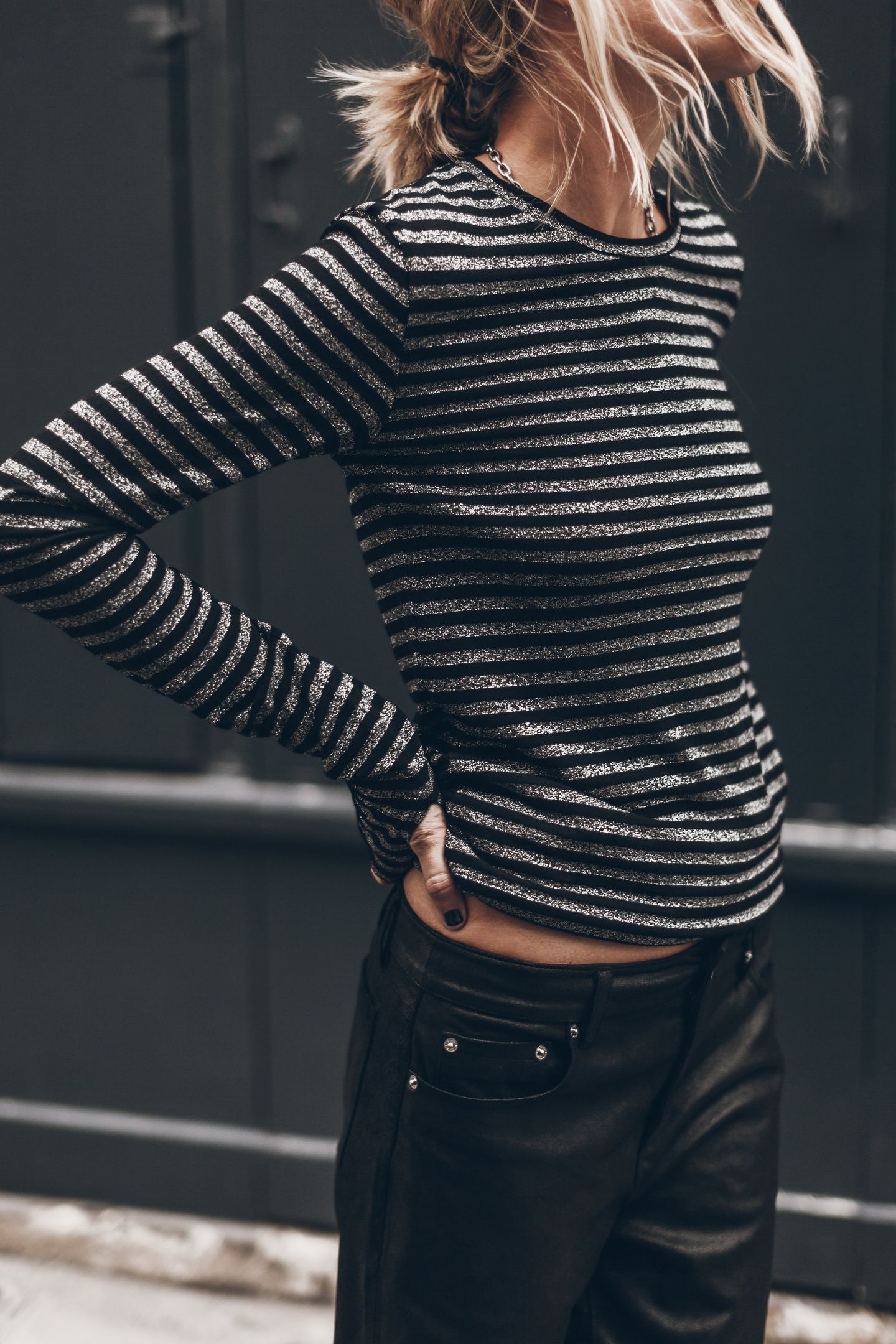THE STRIPED SPARKLY THIN LONGSLEEVE 2