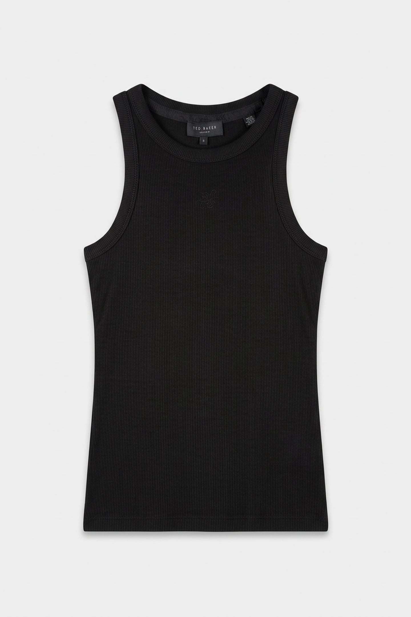 RIBBED TANK BLACK 3
