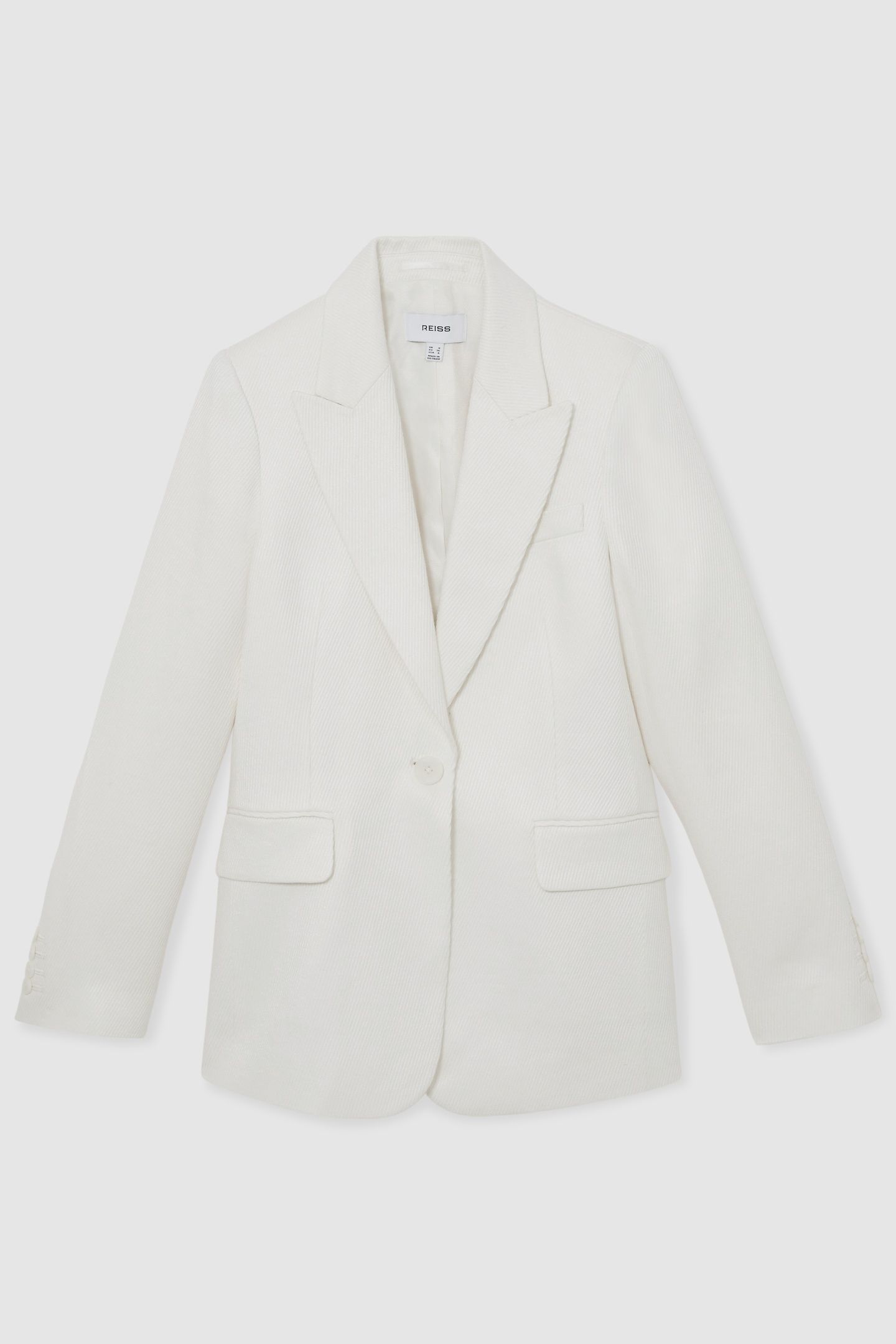 SB LINEN BLEND SUIT JACKET WHITE 5