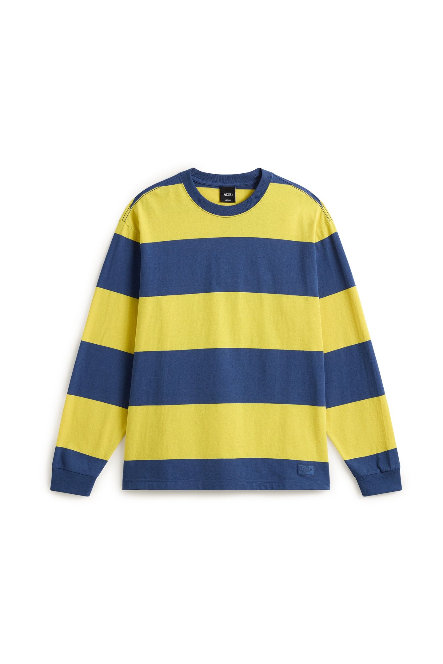 RUGBY STRIPE LS KNIT DUSTY GOLD 3