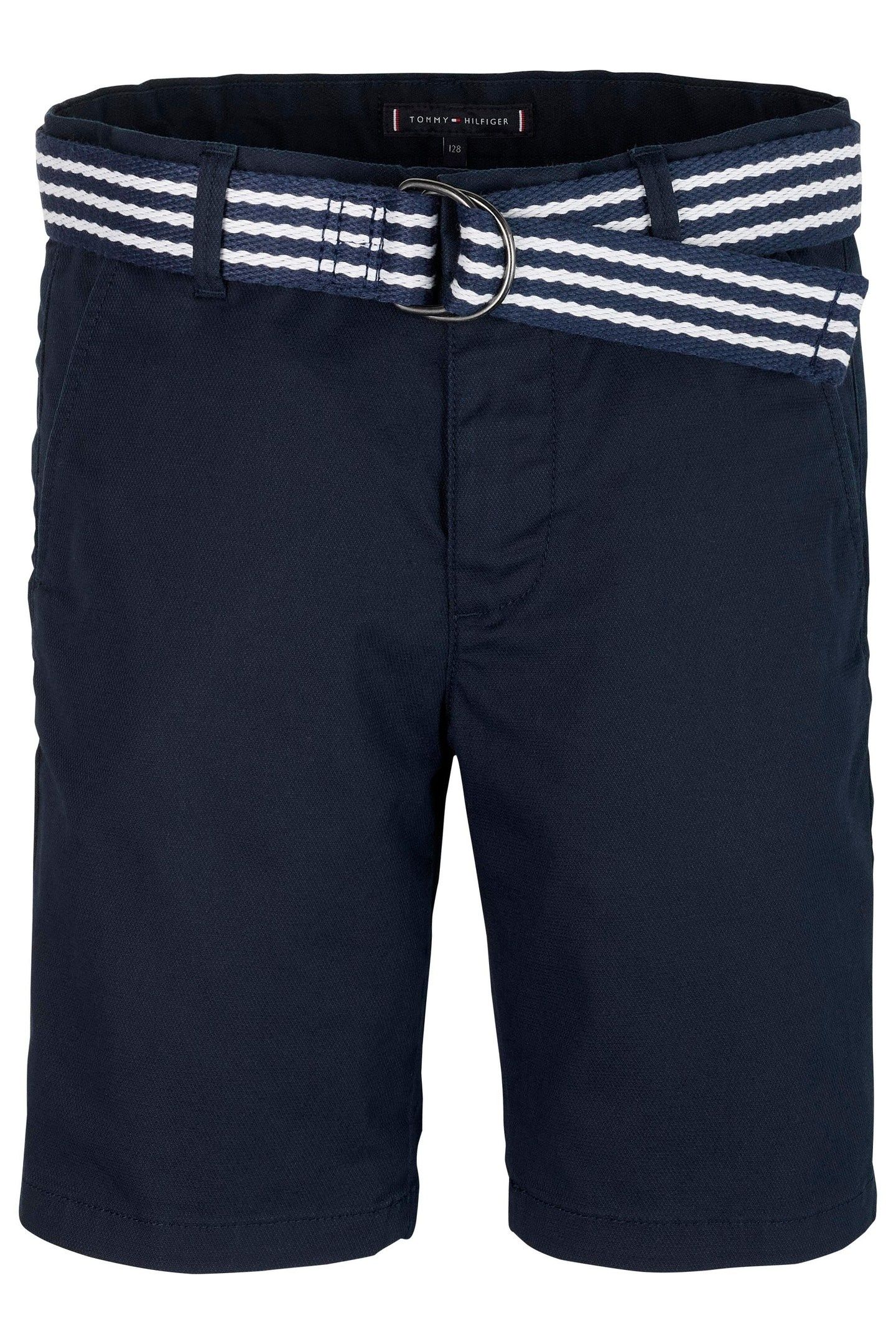 BOYS WOVEN BELTED SHORT DARK NIGHT NAVY 4