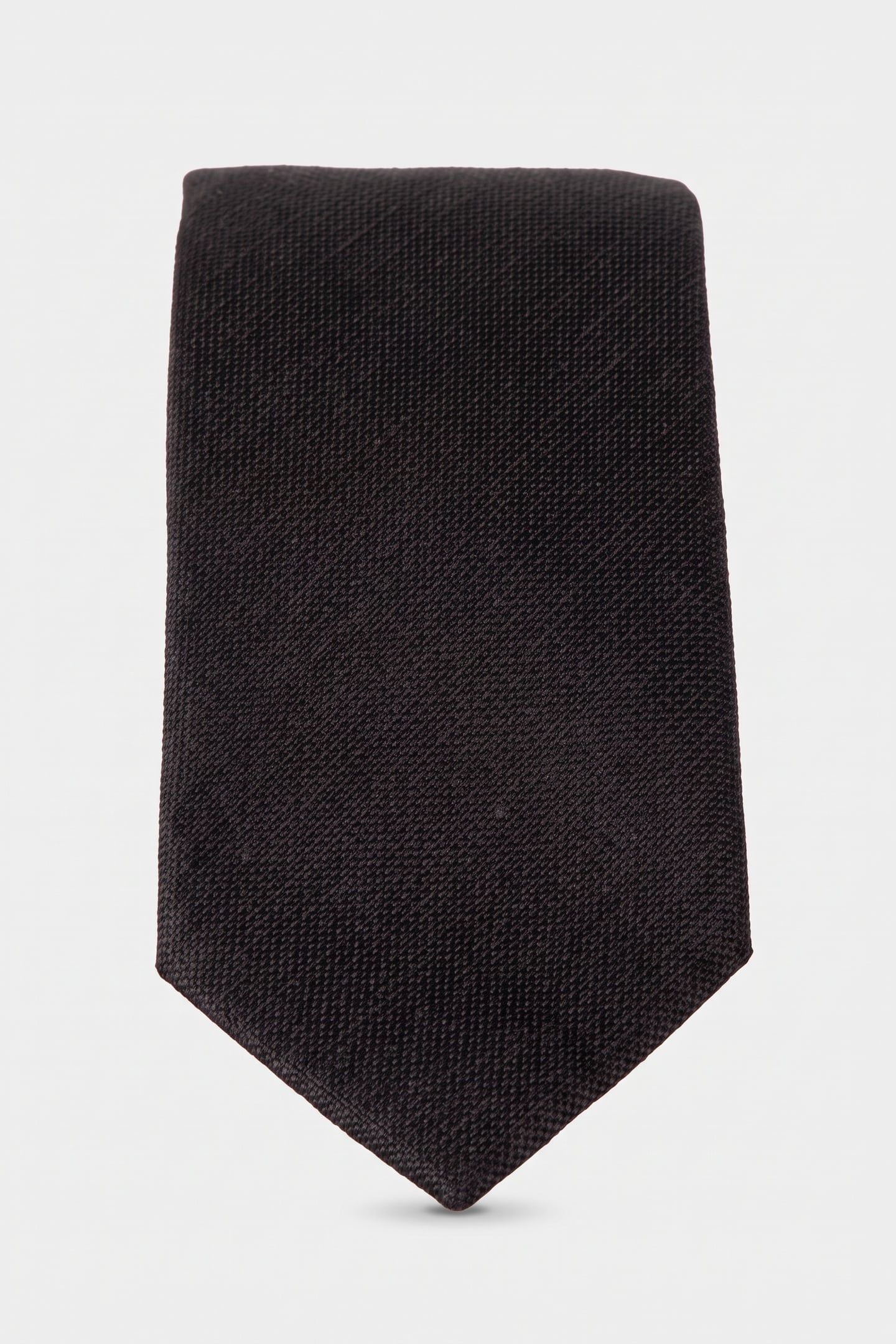 TRACY LINEN TEXTURED TIE BLACK 2