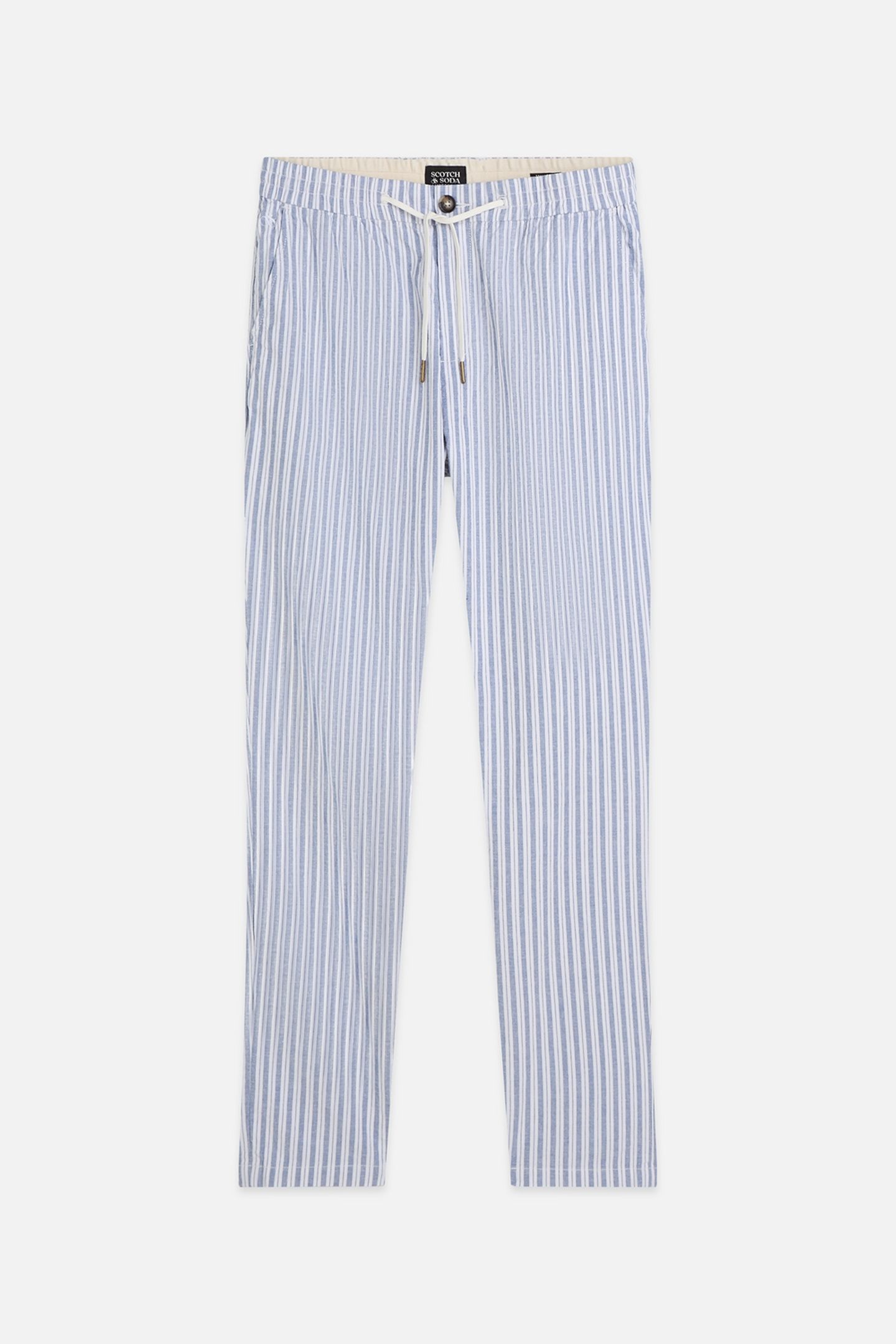 WARREN YARNDYED COTTON/LINEN REGULAR STRAIGHTFIT JOGGER NAVY 4