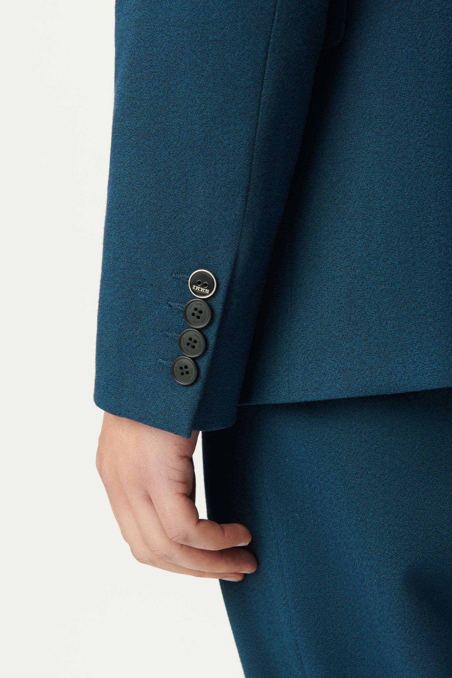 BLUE SEMI-PLAIN SUIT JACKET 7