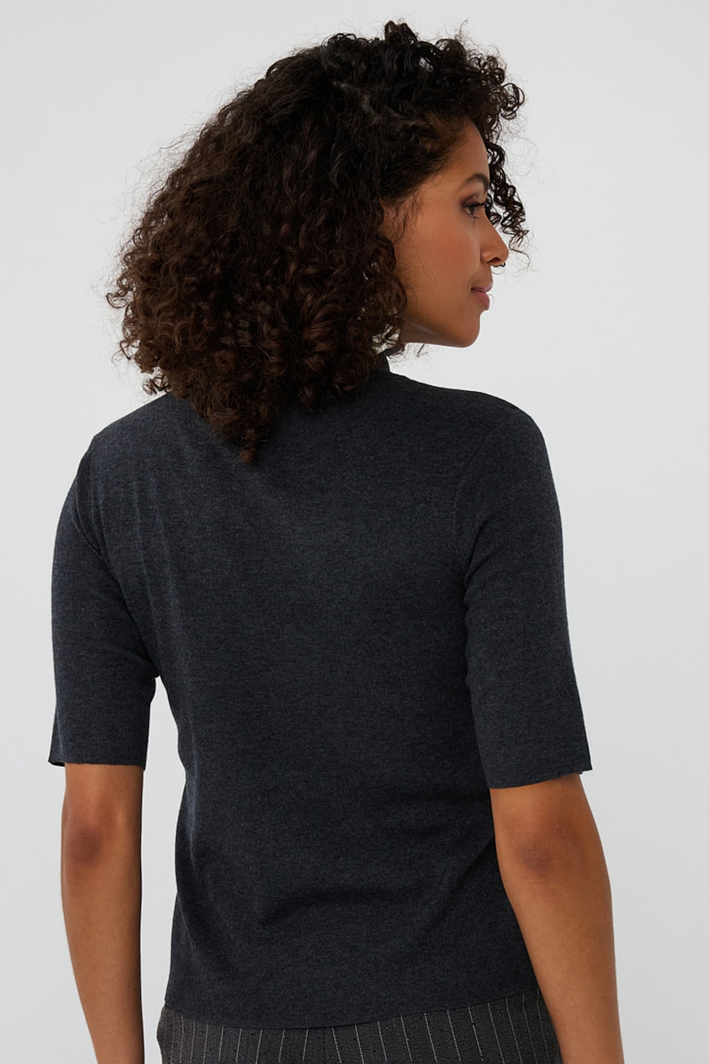SWEATER RIB COL ANTHRACITE 4
